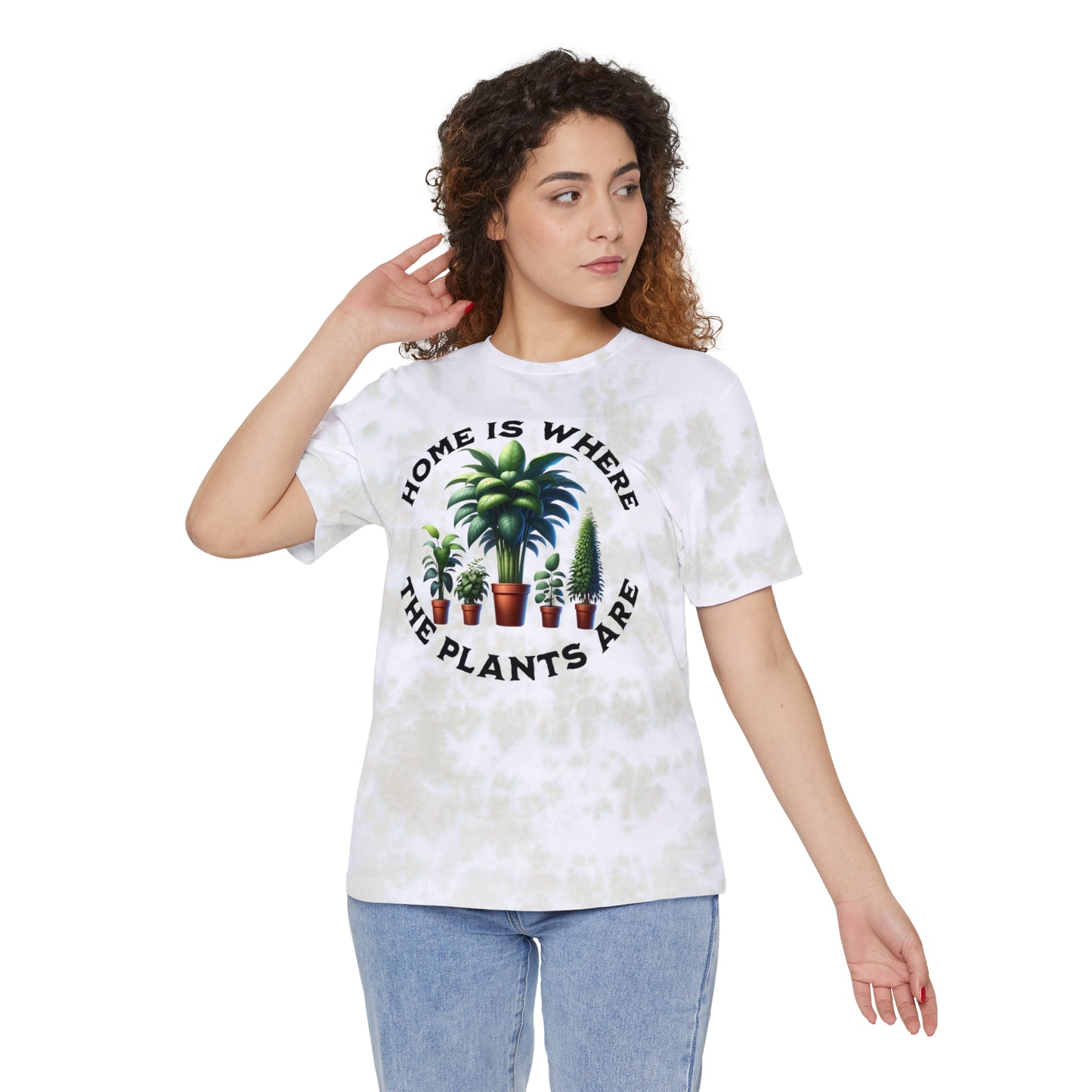 Plant Lover Tshirt Houseplants Plant Mom Plant Dad Unisex FWD Fashion Tie-Dyed T-Shirt