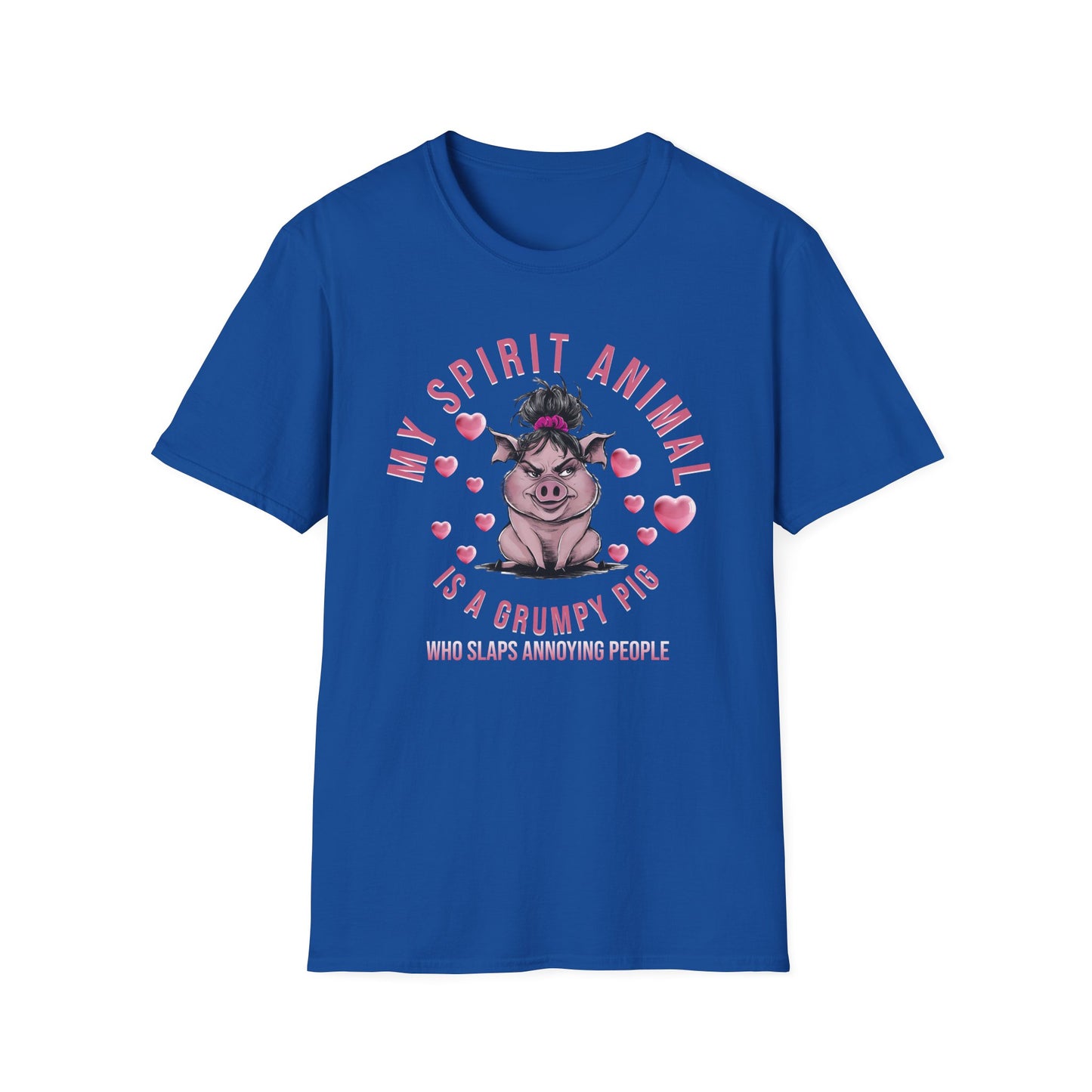 Spirit Animal T-shirt Pig t-shirt Sarcastic T-shirt Funny T-Shirt Softstyle T-Shirt