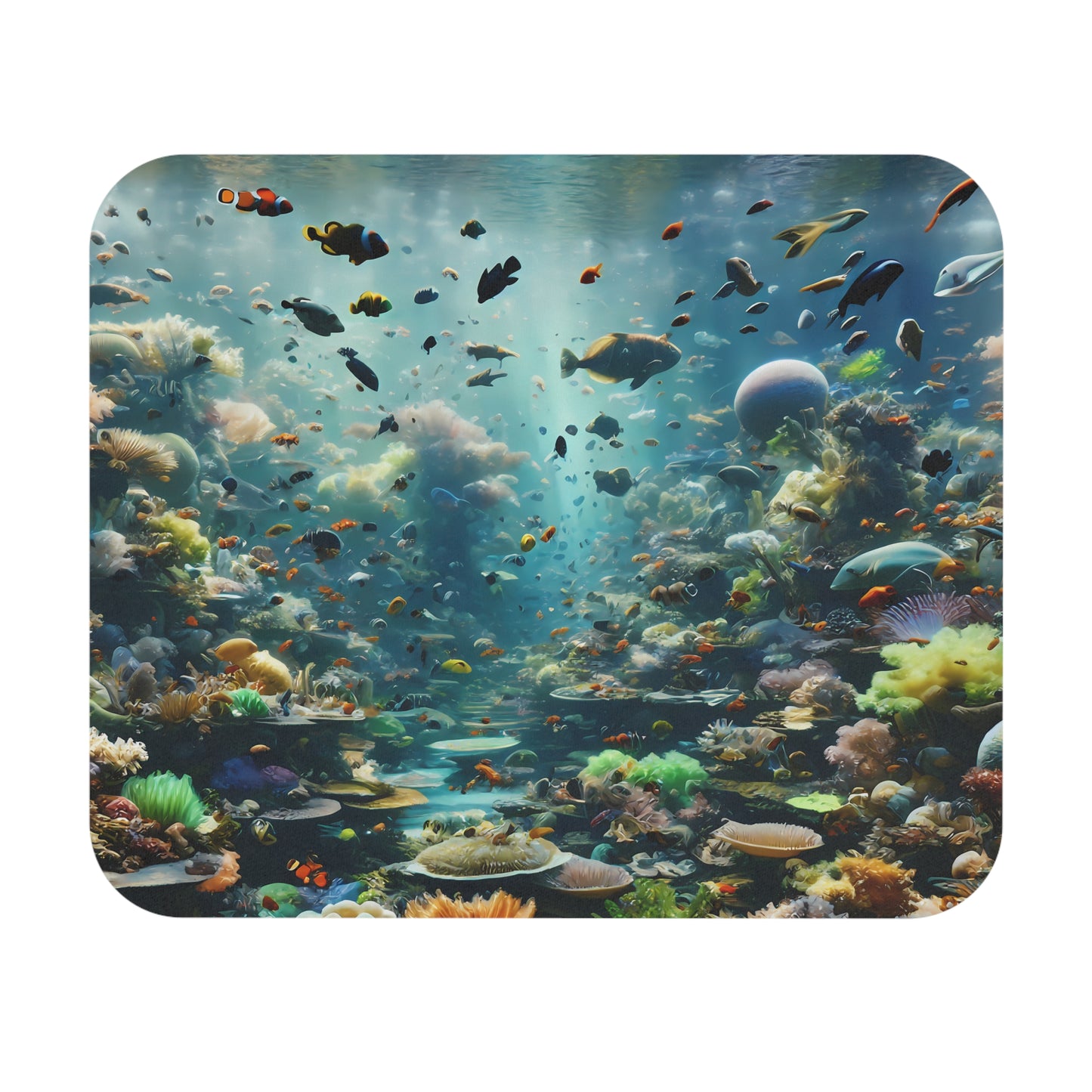 Underwater Marine Life Mouse Pad (Rectangle)
