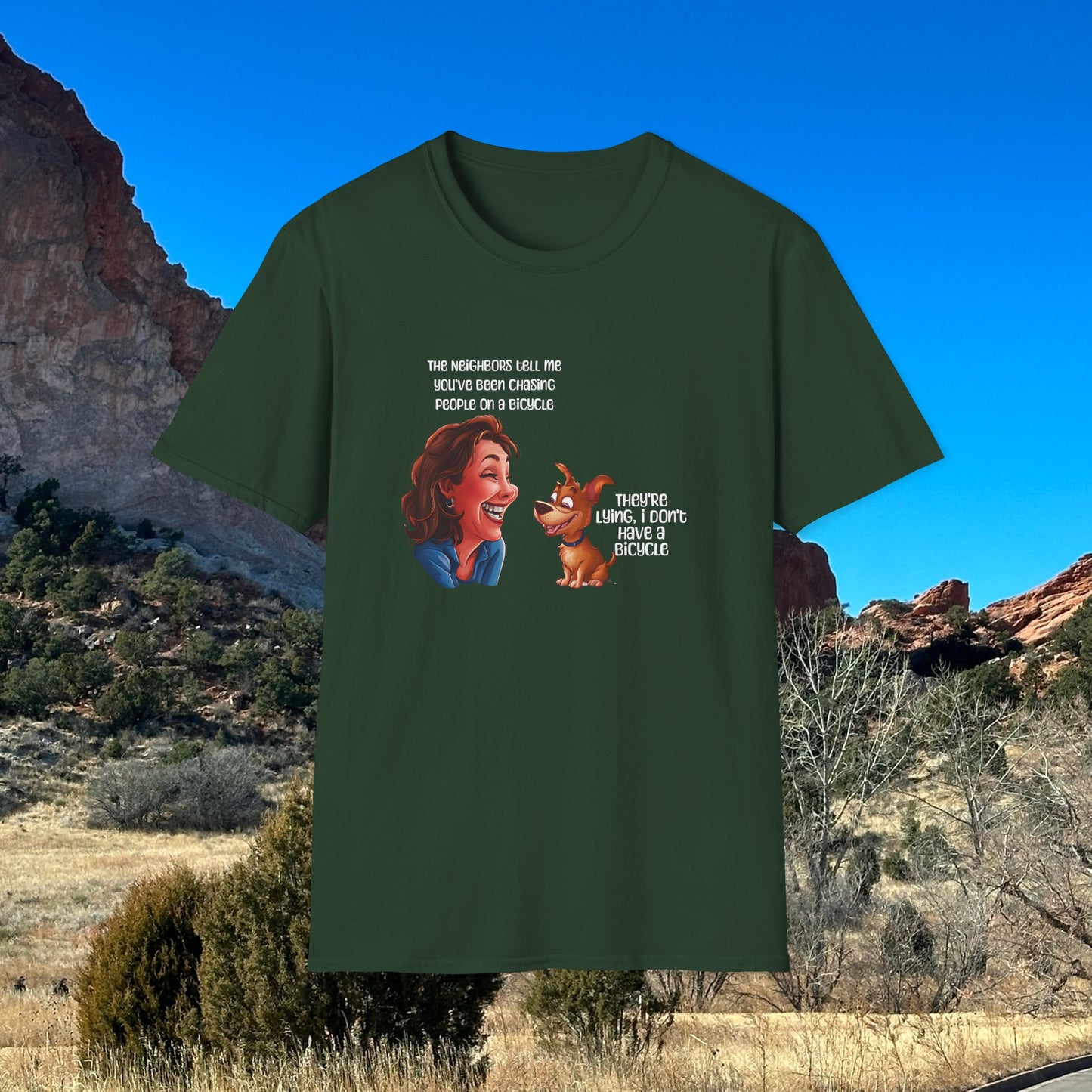 Funny Dog T-shirt Sarcastic T-shirt Humorous T-Shirt Meme T-shirt Softstyle T-Shirt