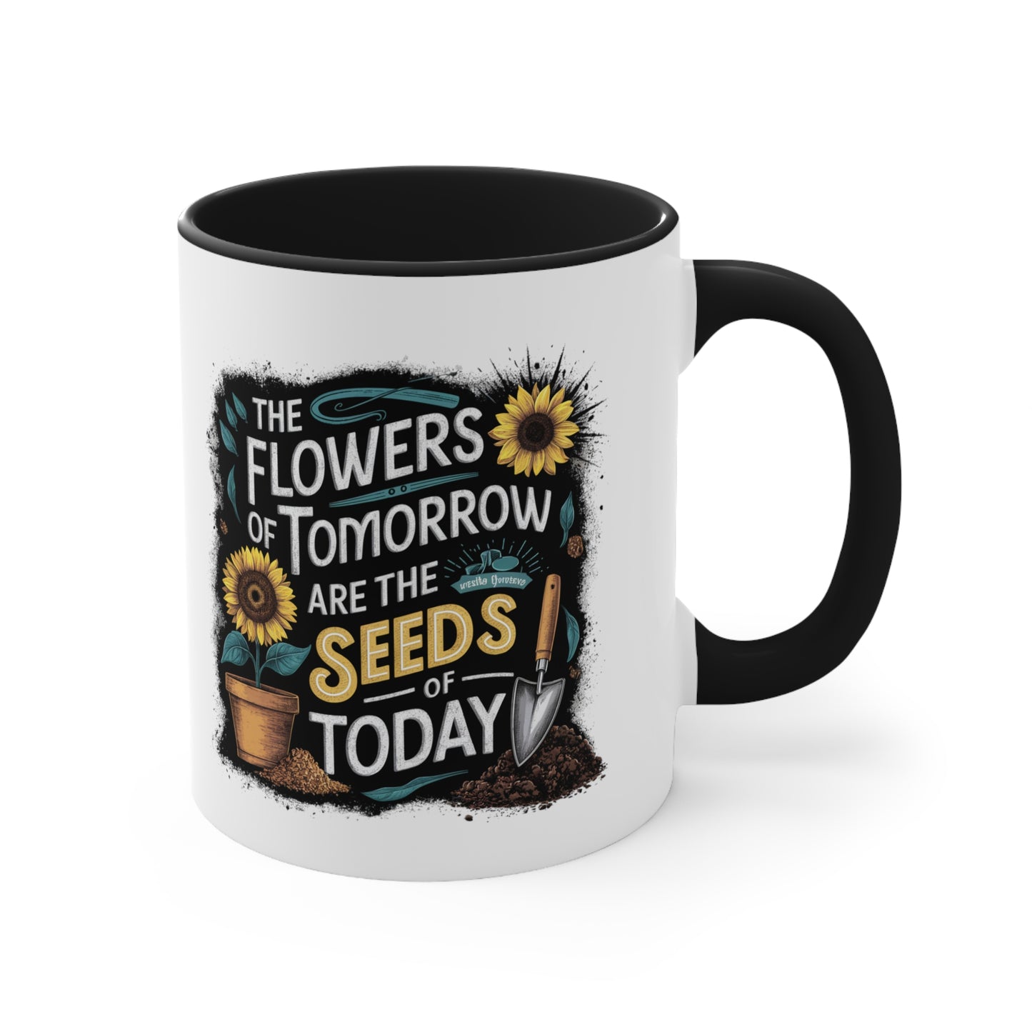 Sunflower Coffee Mug 11oz, Plant Lover Mug 11oz Gardening, Garden, Flowers