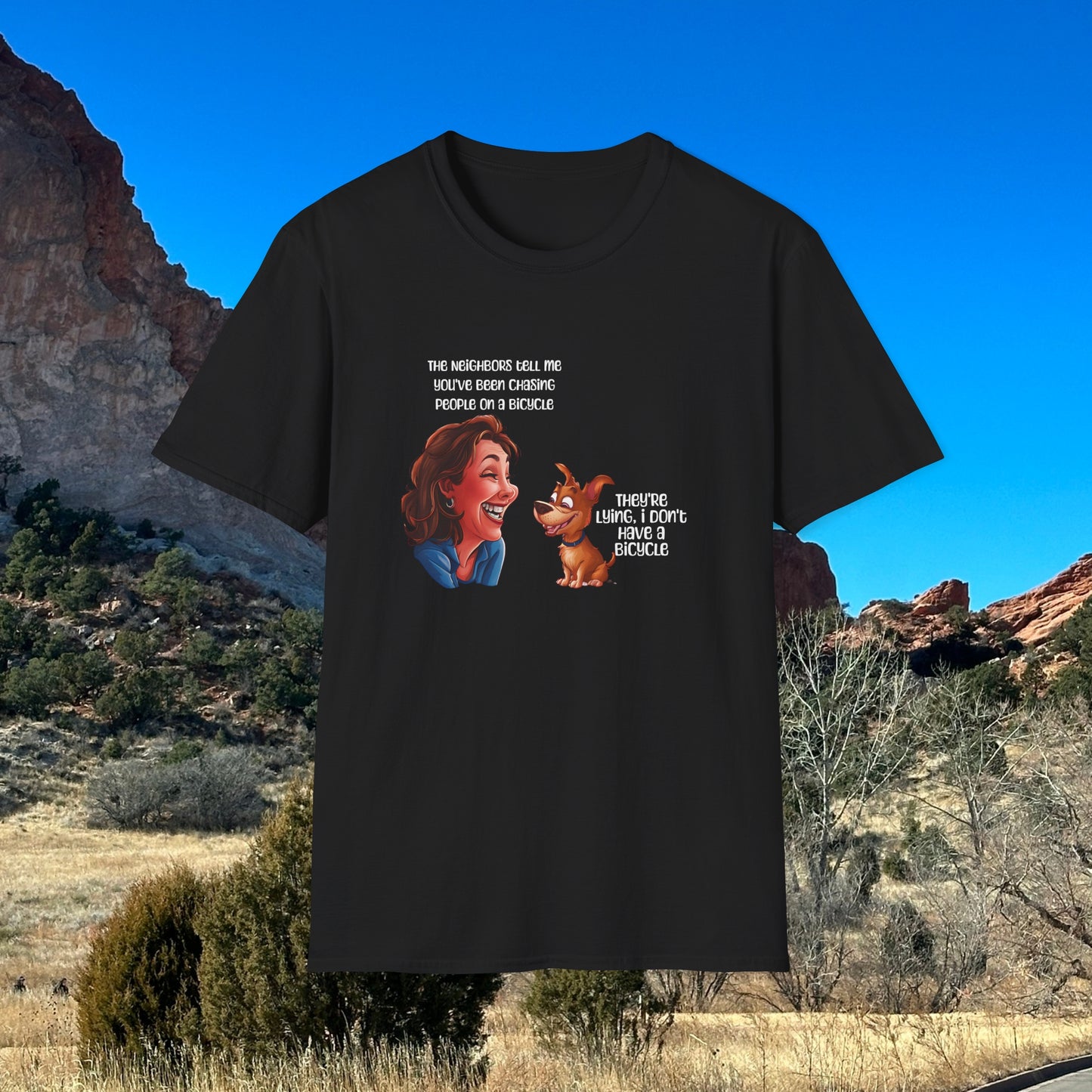 Funny Dog T-shirt Sarcastic T-shirt Humorous T-Shirt Meme T-shirt Softstyle T-Shirt