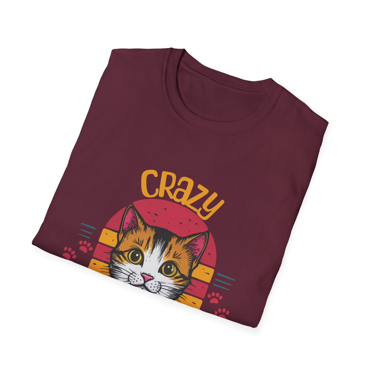 Crazy Cat Lady T-shirt Funny Cat T-shirt Cat Lover T-Shirt Meme T-shirt Softstyle T-Shirt