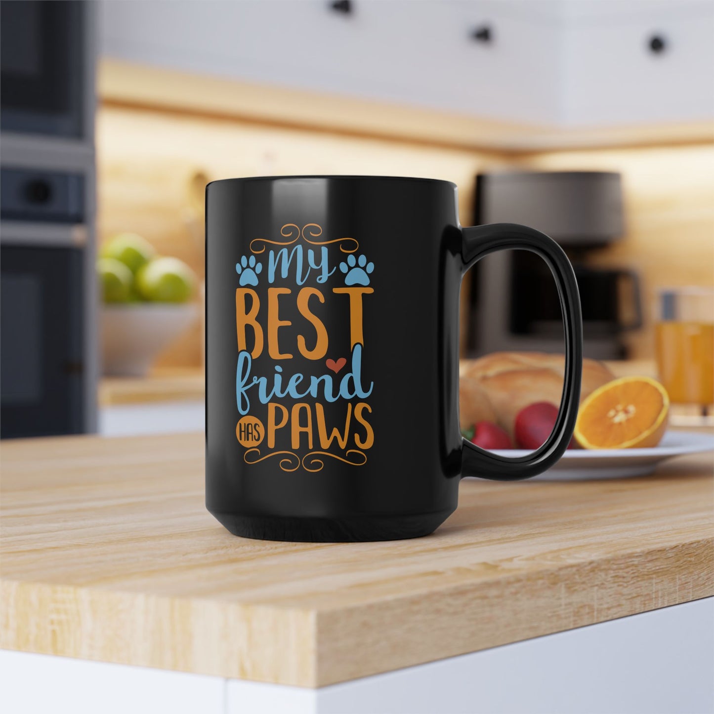 My Best Friend Has Paws 15oz Mug, Dog Lover Gift, Cat Lover Coffee Mug, Animal Lover Gift