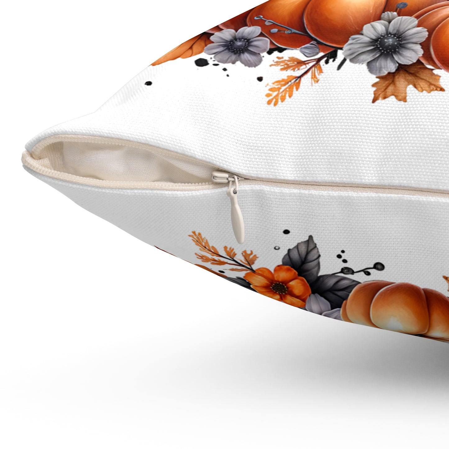Cozy, Cute, and Perfect for Fall and Halloween! Spun Polyester Square Pillow 20 x 20"
