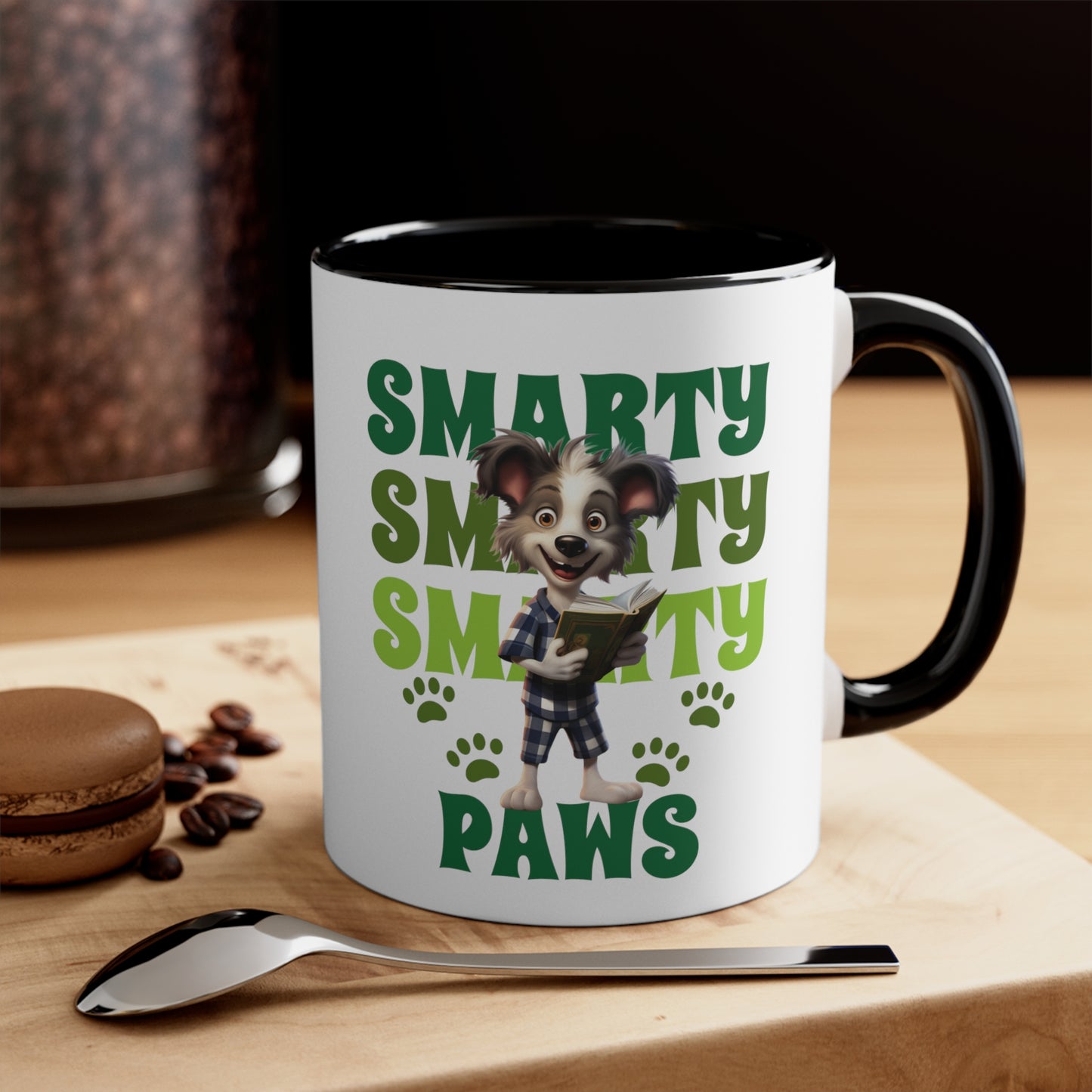 Smarty Paws Dogs with Books 11oz Coffee Mug