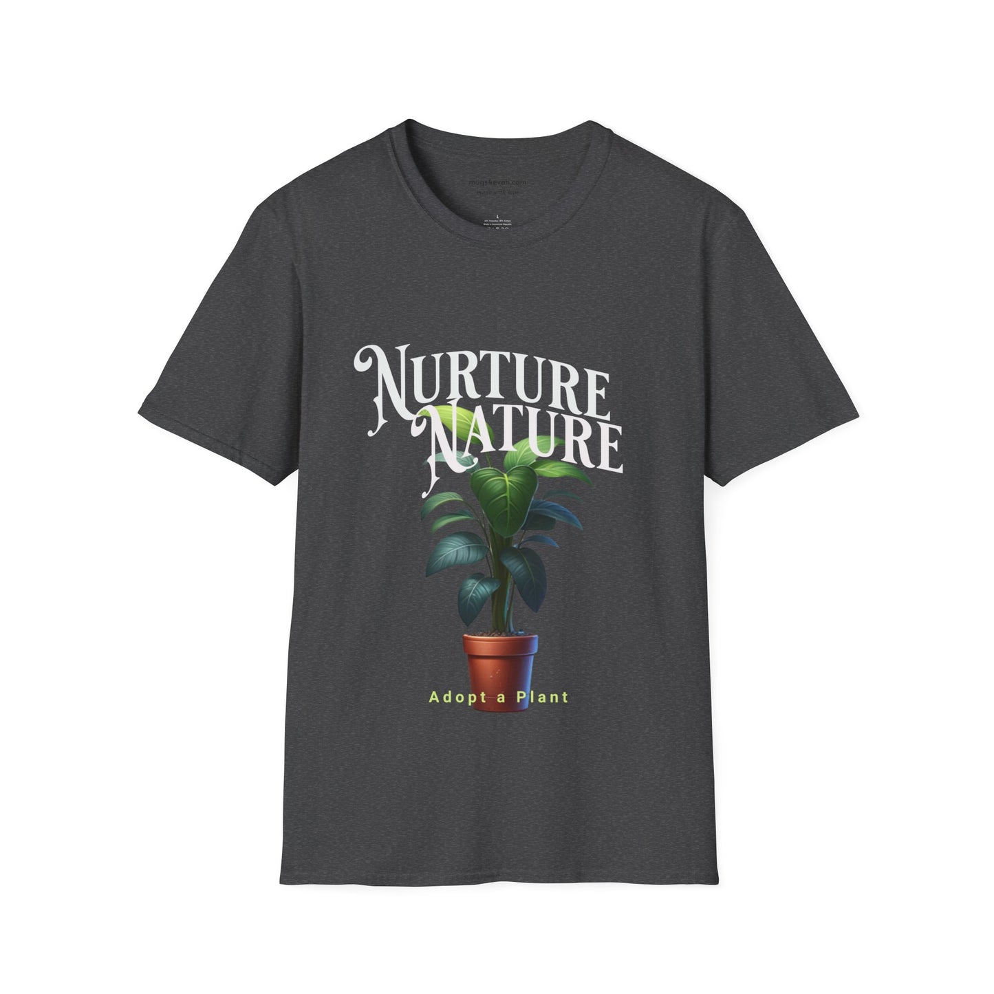 Nurture Nature Plant Tshirt Houseplants Tee Unisex Softstyle Plant T-Shirt