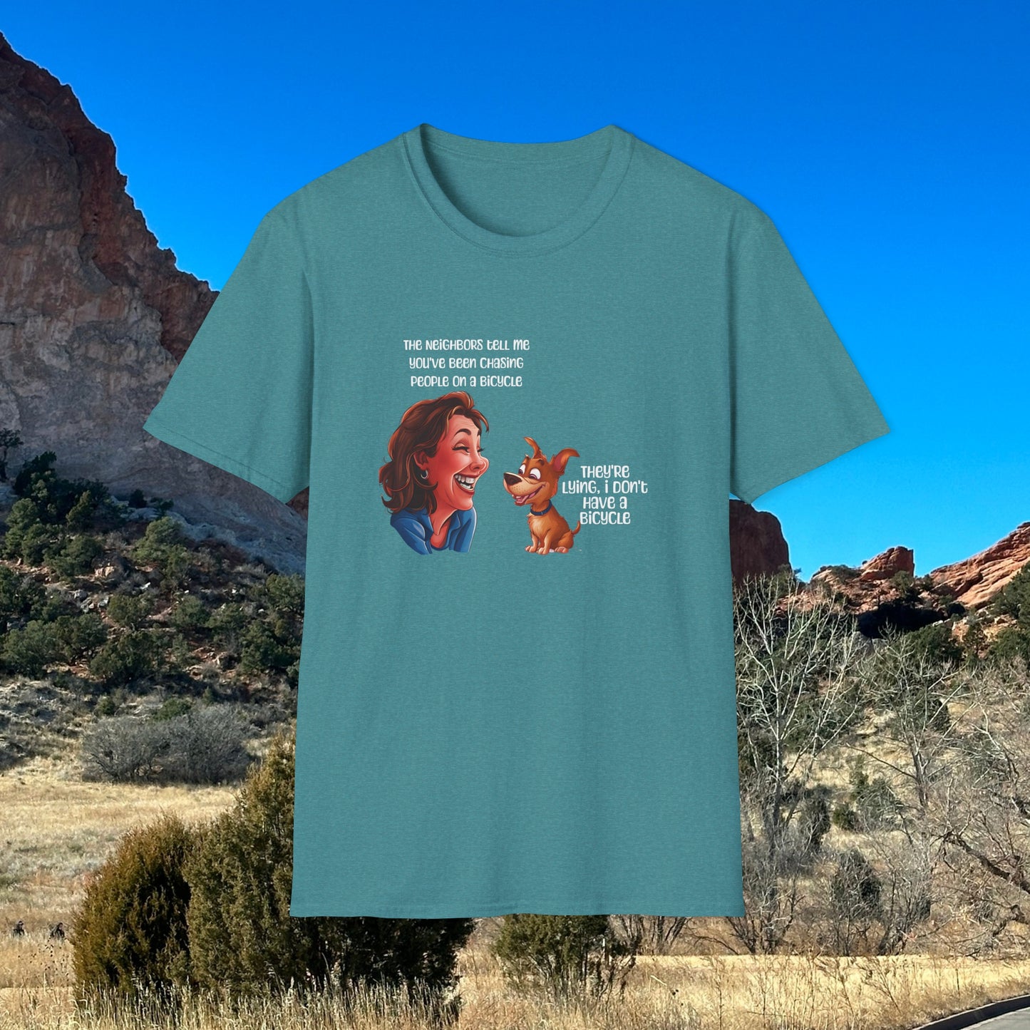 Funny Dog T-shirt Sarcastic T-shirt Humorous T-Shirt Meme T-shirt Softstyle T-Shirt