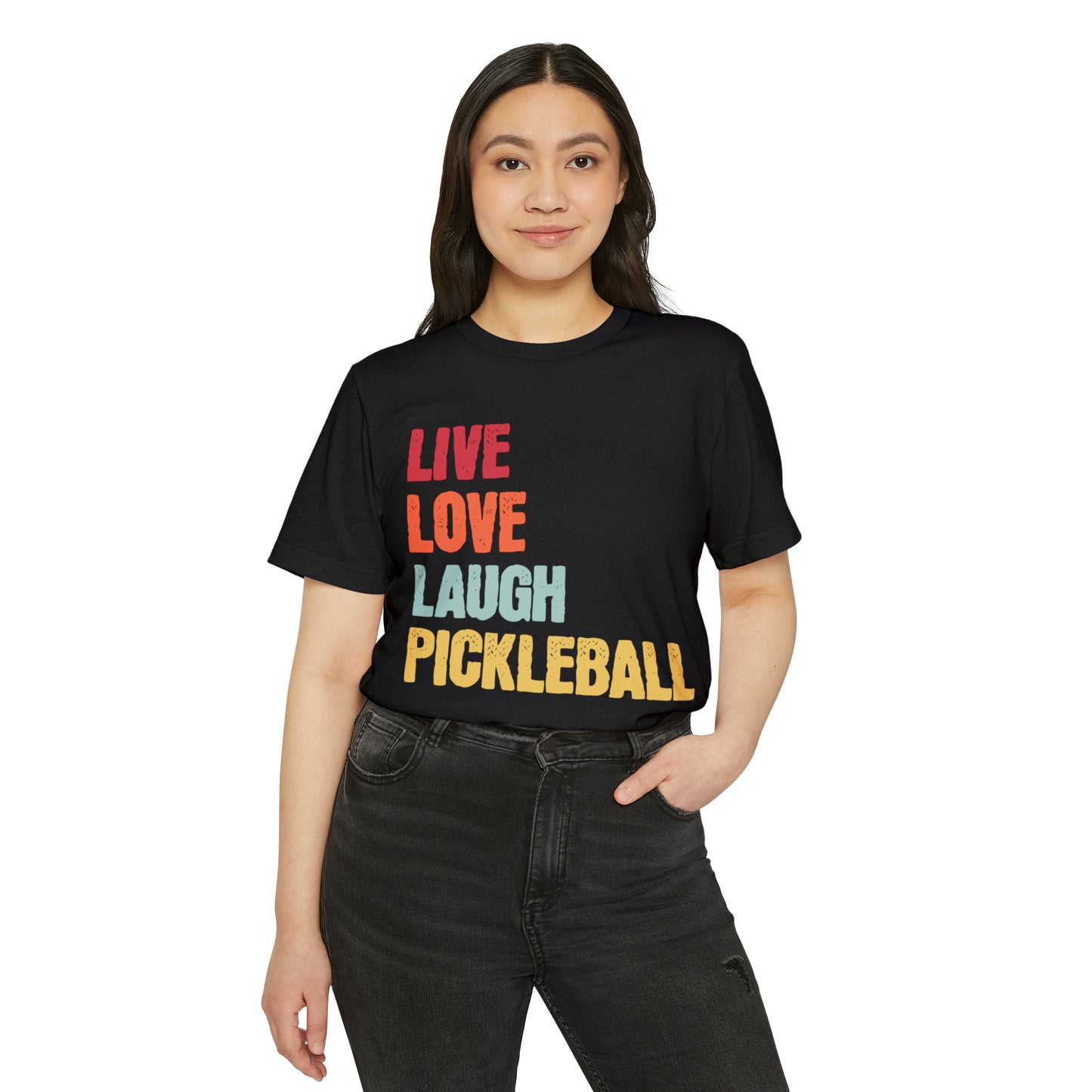 Live Love Laugh Pickleball Unisex Recycled Organic T-Shirt