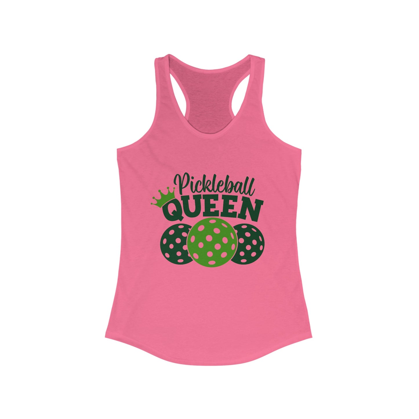 Pickleball Queen Women's Ideal Racerback Tank Pickleball Tanktop Queen Pickleball