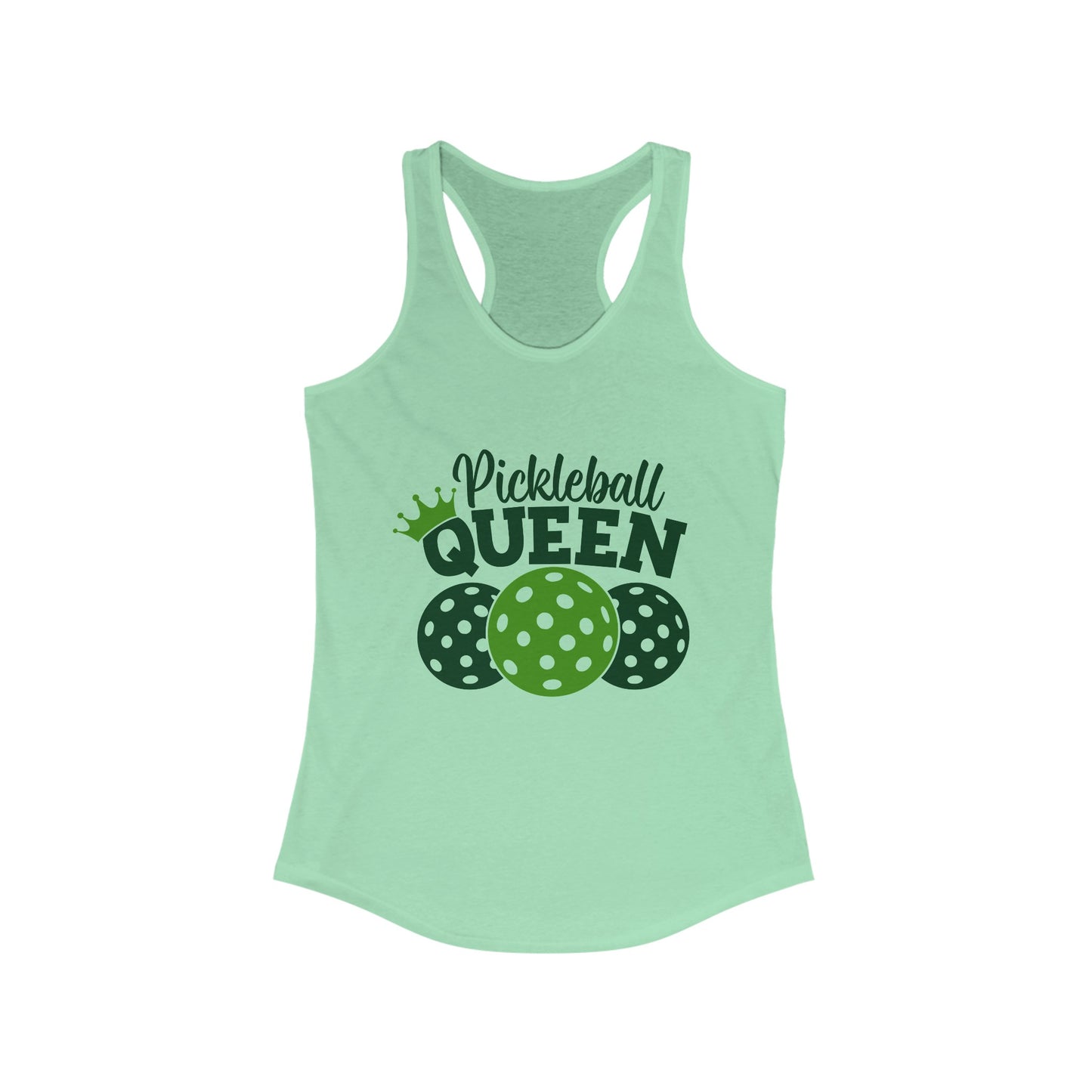 Pickleball Queen Women's Ideal Racerback Tank Pickleball Tanktop Queen Pickleball