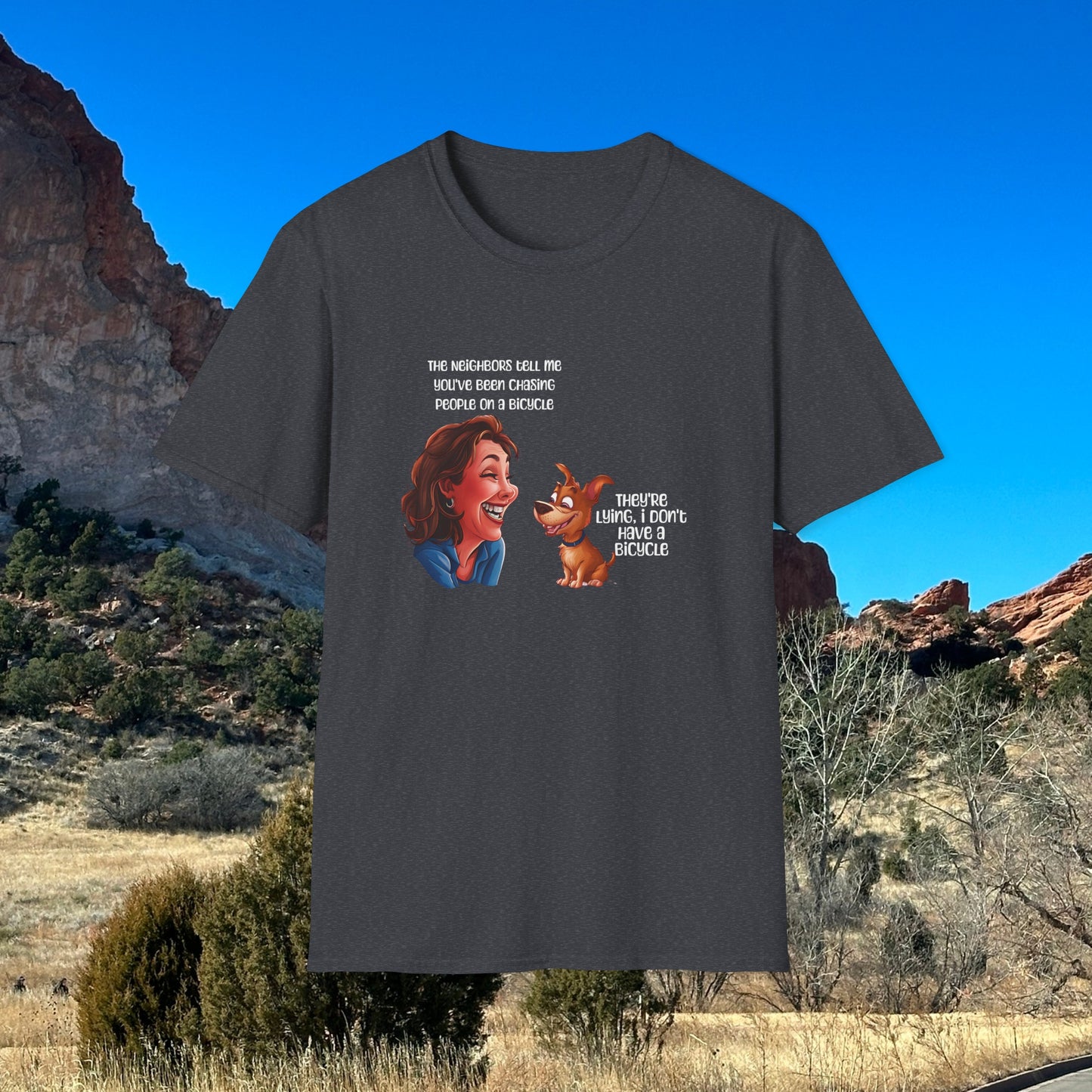 Funny Dog T-shirt Sarcastic T-shirt Humorous T-Shirt Meme T-shirt Softstyle T-Shirt
