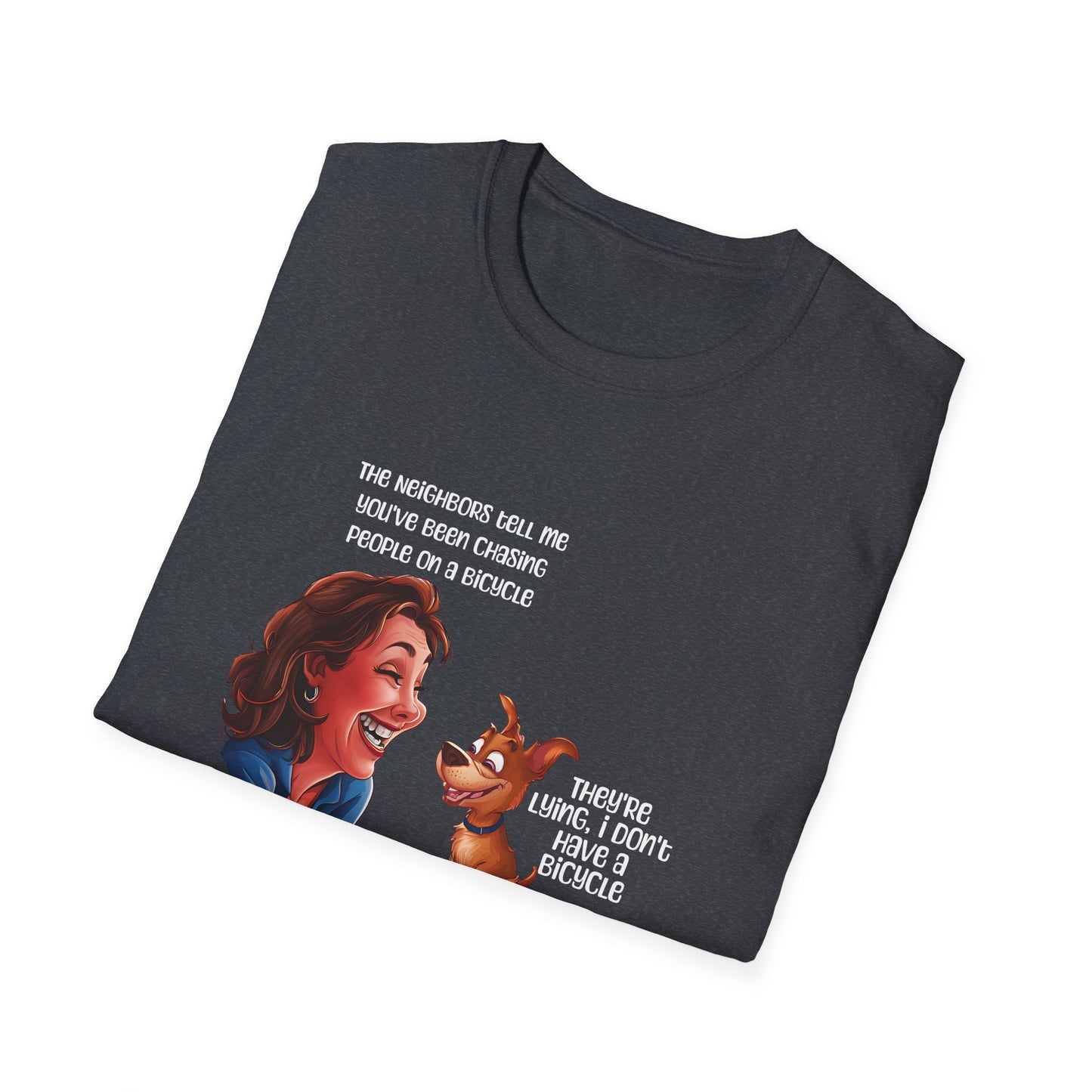 Funny Dog T-shirt Sarcastic T-shirt Humorous T-Shirt Meme T-shirt Softstyle T-Shirt