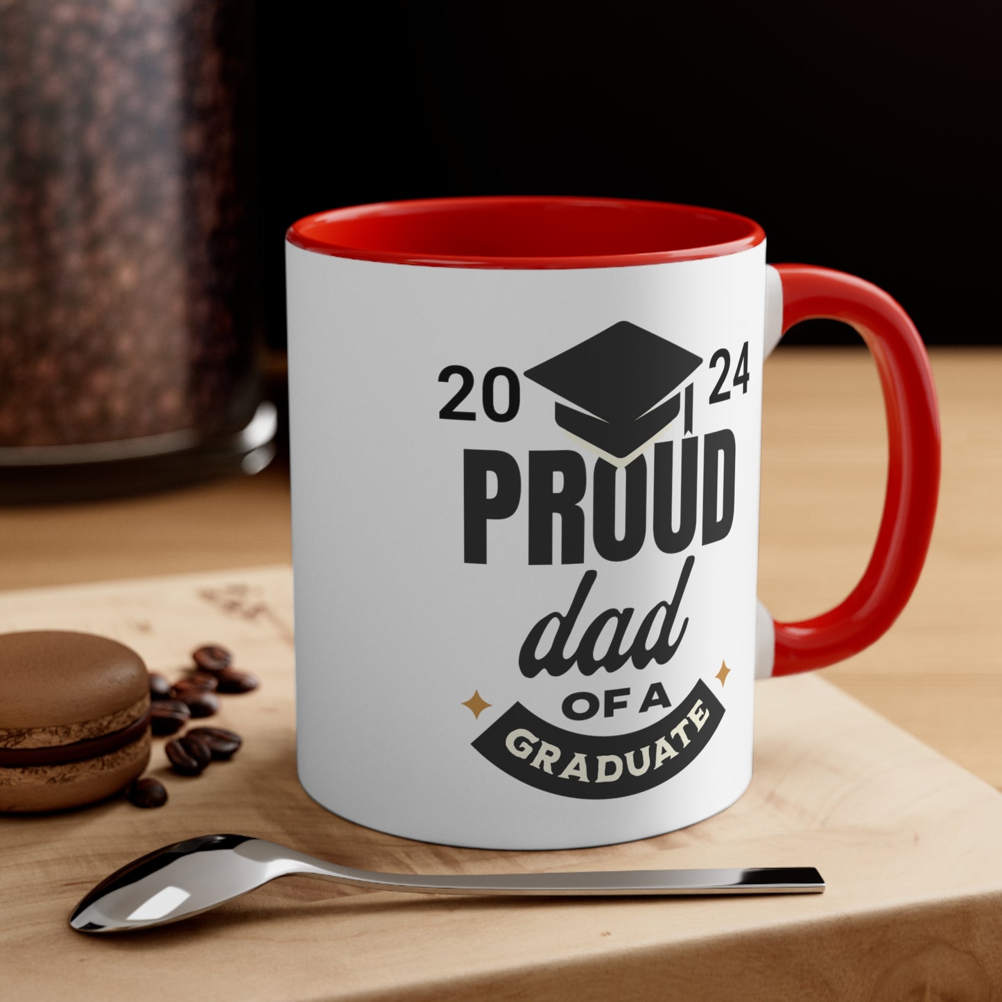 Proud Dad of a Graduate Accent Coffee Mug, 11oz
