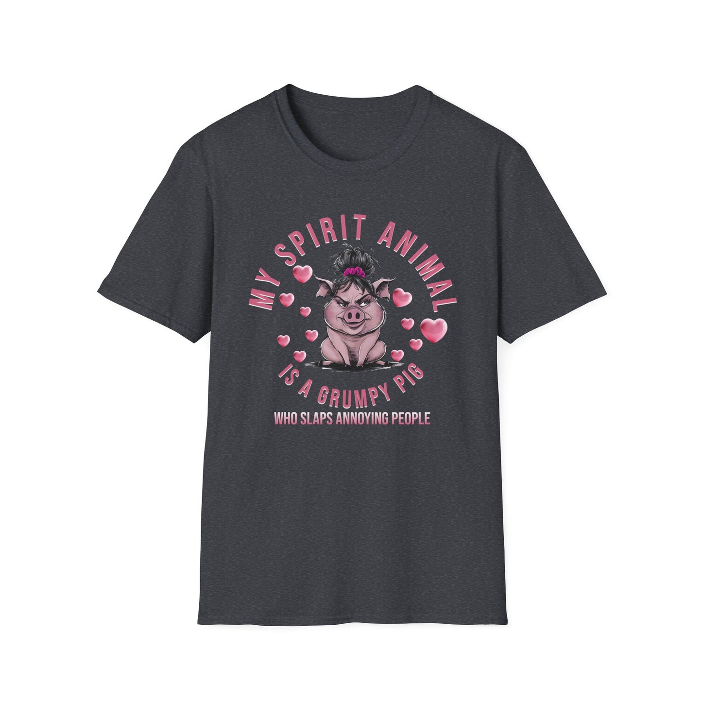 Spirit Animal T-shirt Pig t-shirt Sarcastic T-shirt Funny T-Shirt Softstyle T-Shirt