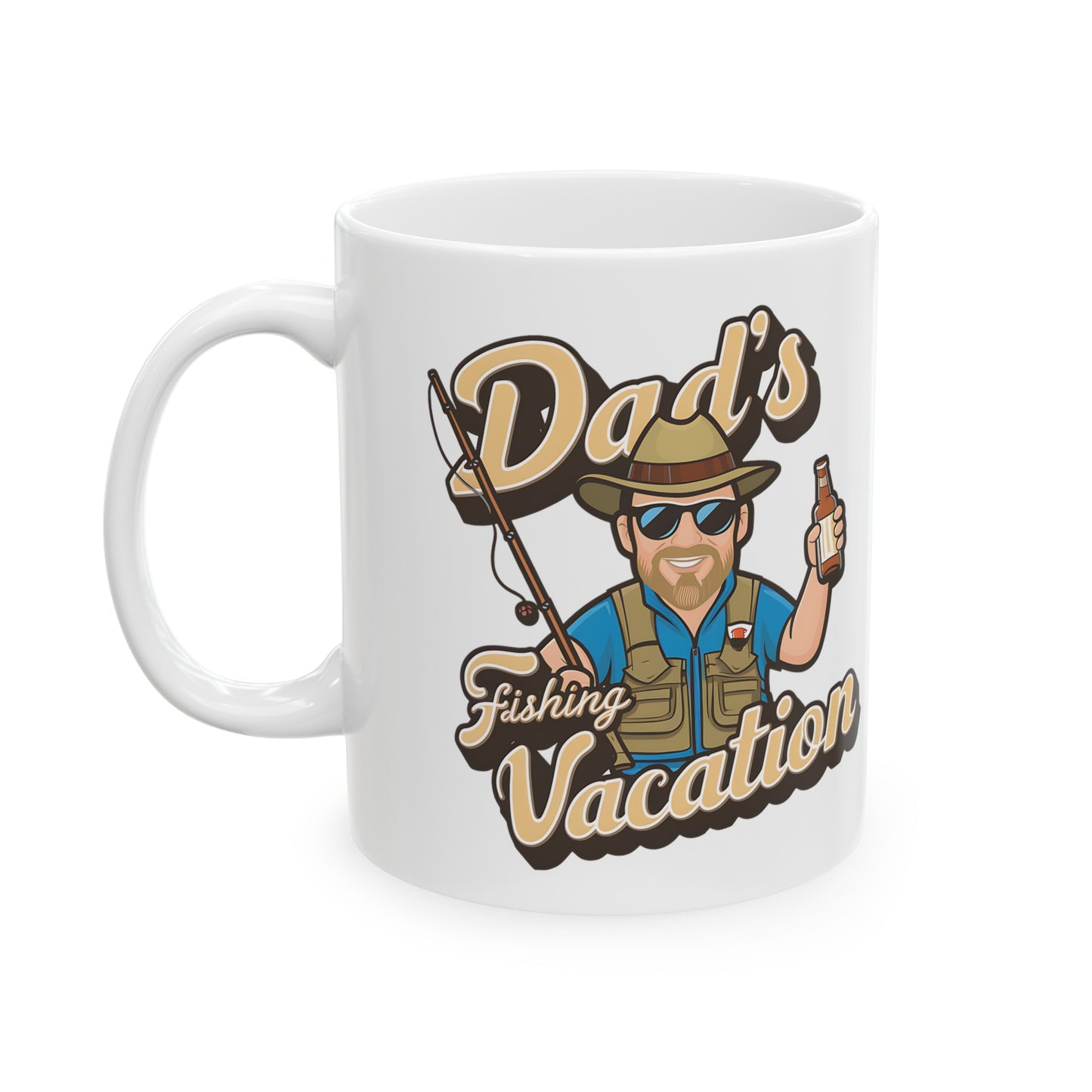 Dad Fishing Mug Funny Mug Gift Fishing Mug Dad Gift Father's Day Gift, 11oz