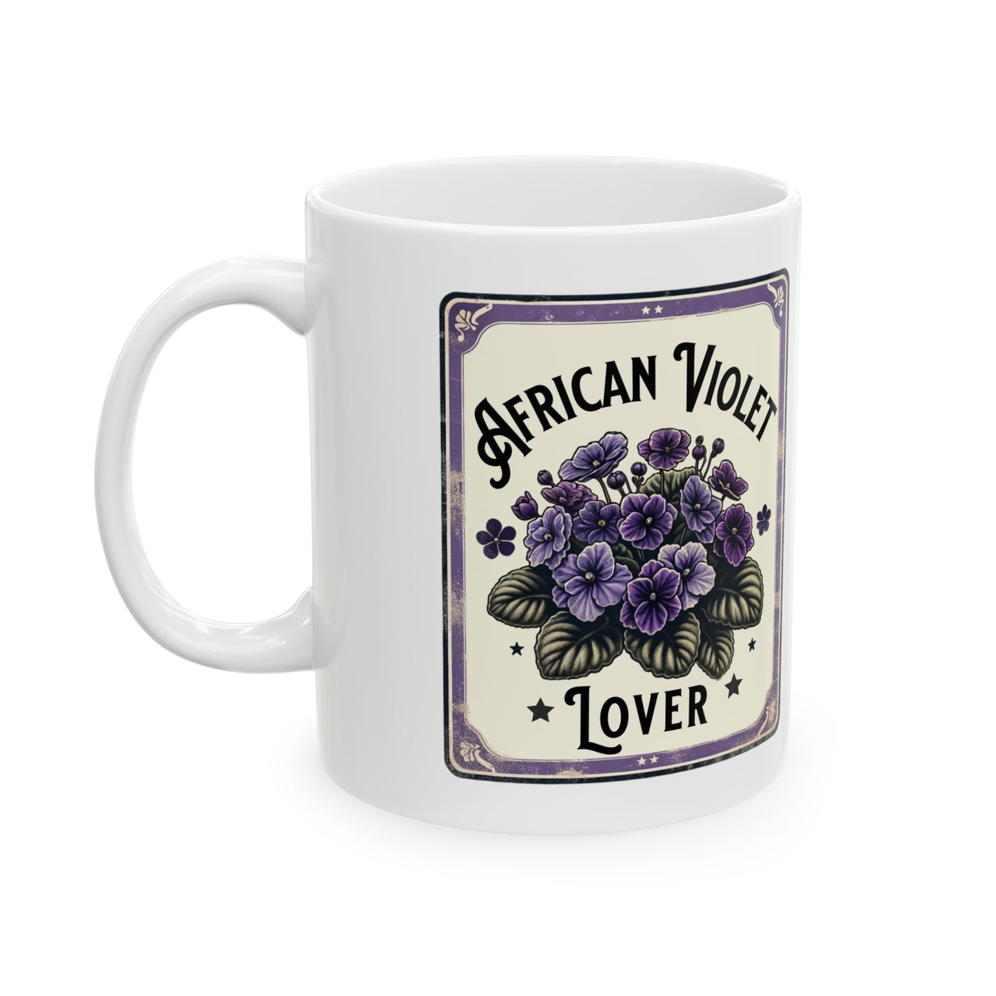 African Violet Plant Lover Plant Mom Coffee Mug Nature Mug, 11oz