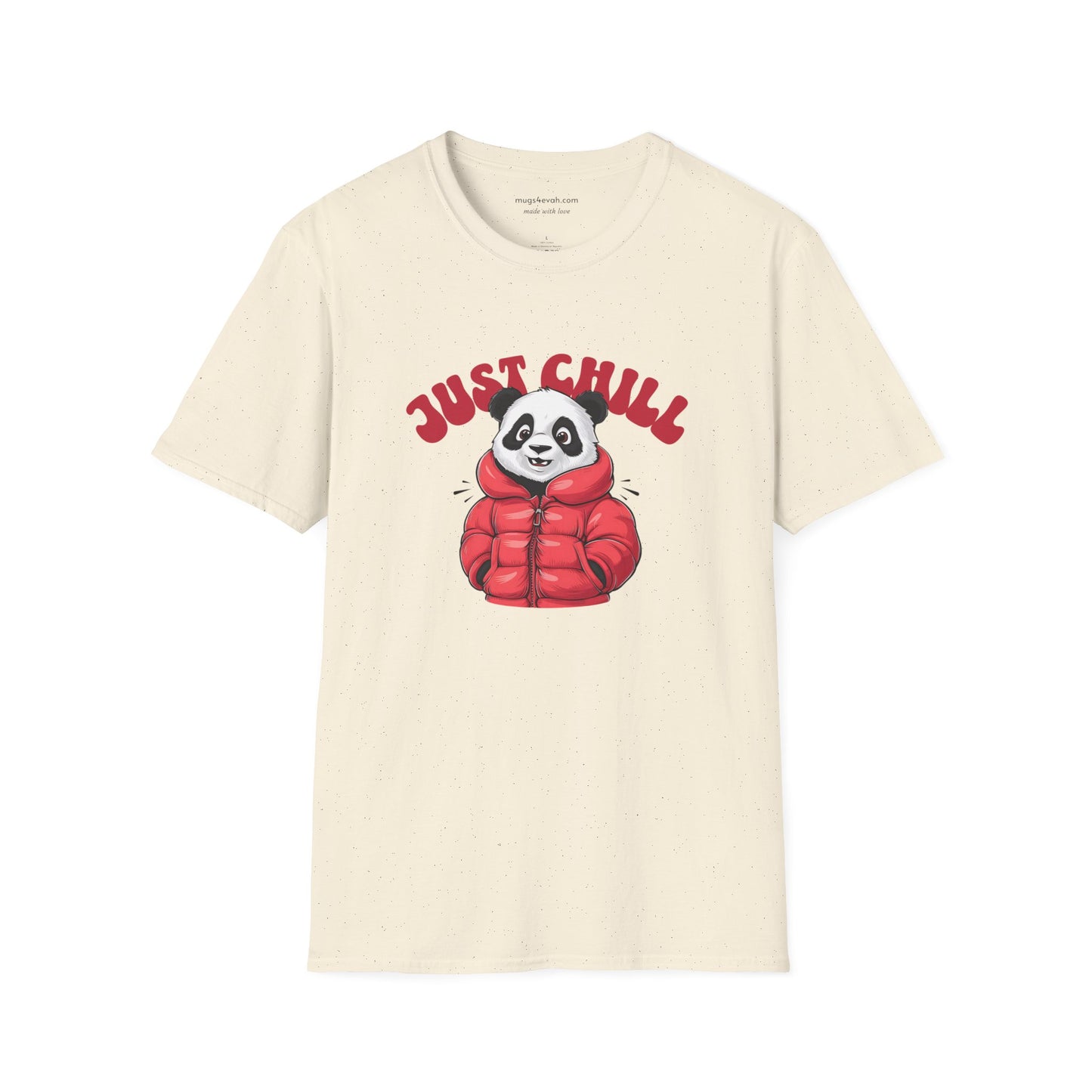 Funny Unisex Softstyle T-Shirt Panda T-shirt Chill T-Shirt Humorous Tee