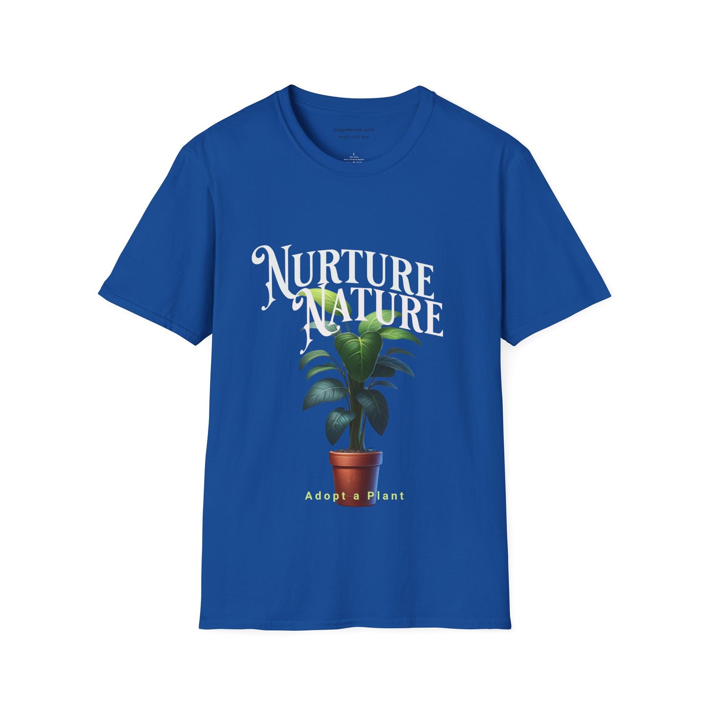 Nurture Nature Plant Tshirt Houseplants Tee Unisex Softstyle Plant T-Shirt
