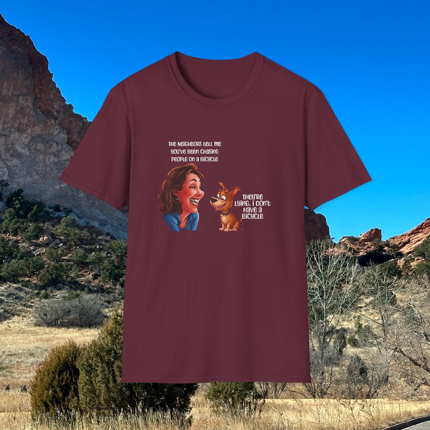 Funny Dog T-shirt Sarcastic T-shirt Humorous T-Shirt Meme T-shirt Softstyle T-Shirt