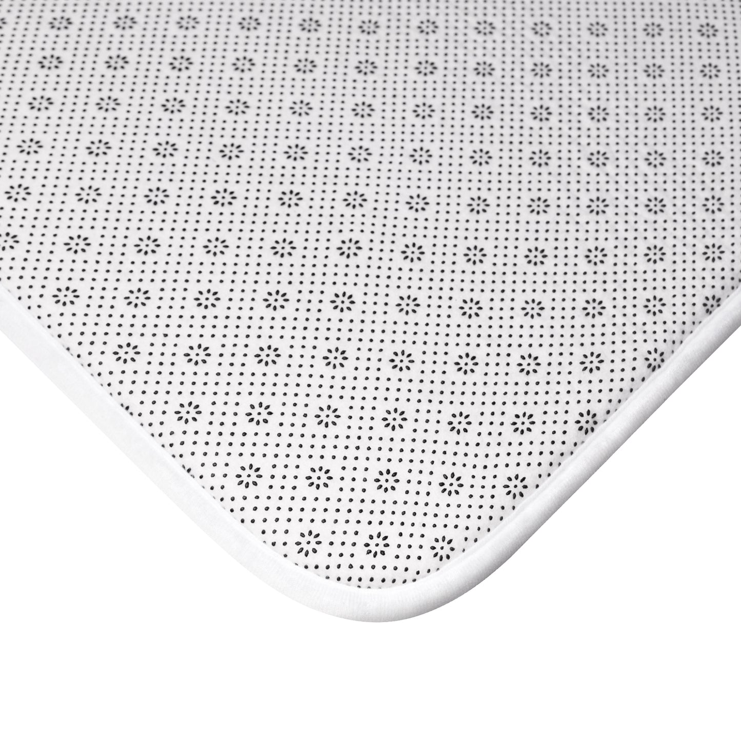 African Violet Blossoms Bath Mat 17 x 24"