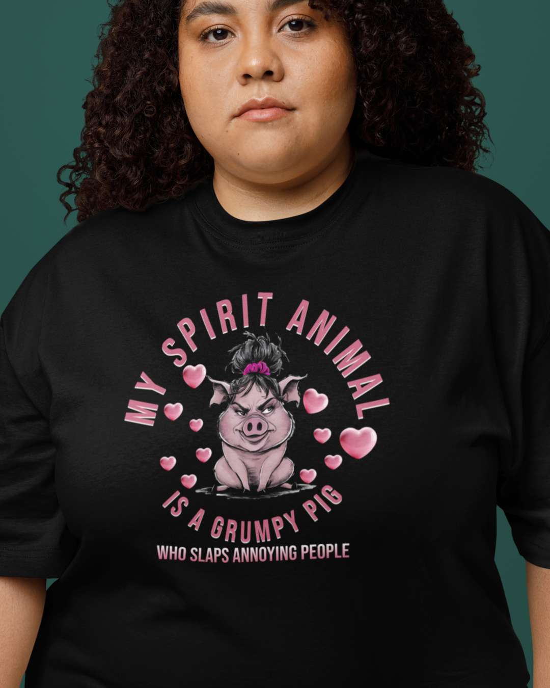 Spirit Animal T-shirt Pig t-shirt Sarcastic T-shirt Funny T-Shirt Softstyle T-Shirt