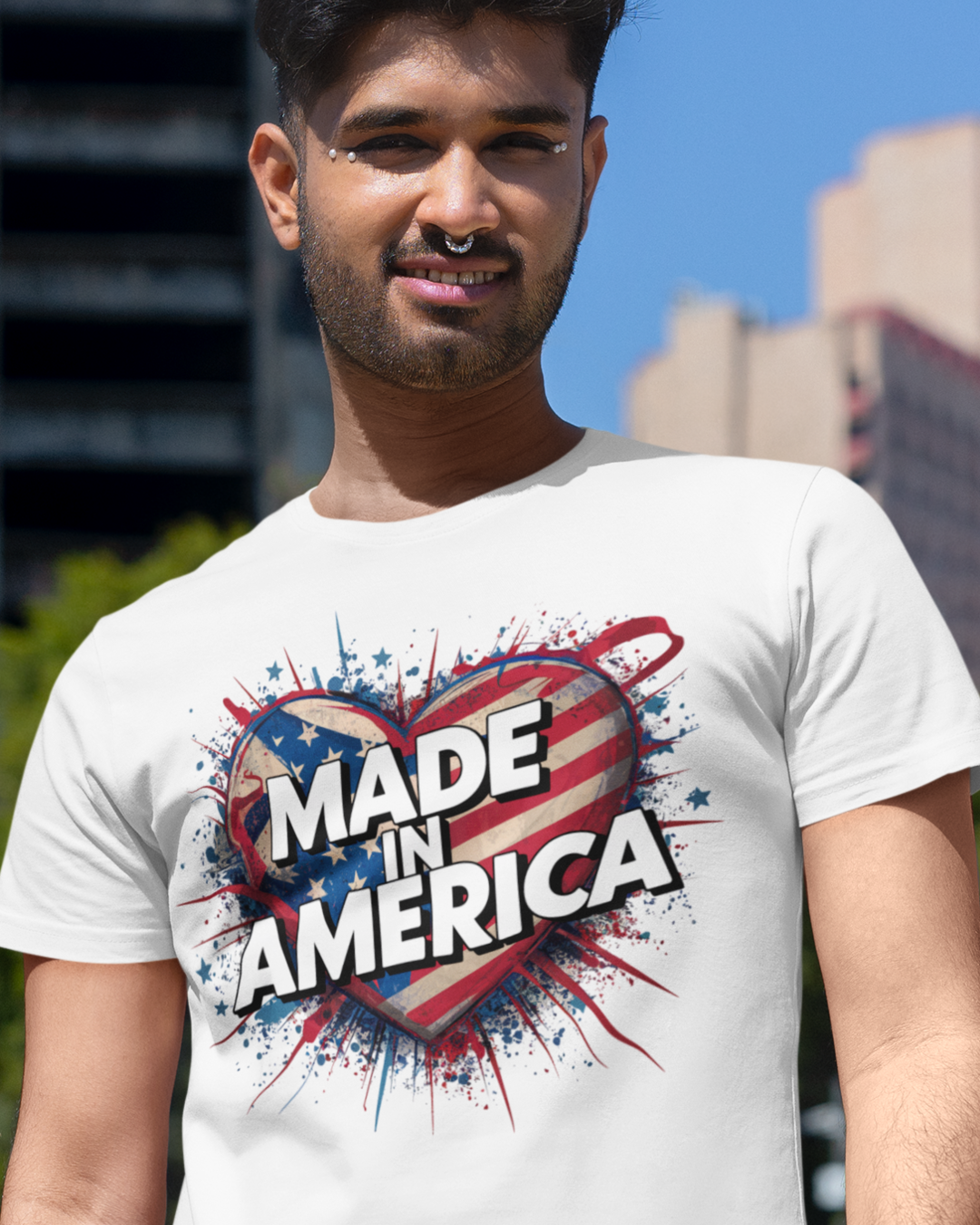 Independence Day Tshirt Made in America Tshirt USA Tshirt I love America Tshirt