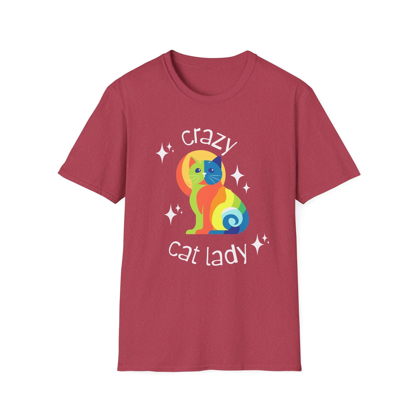 Crazy Cat Lady t-shirt Cat T-shirt Funny Cat T-shirt Gifts for Mom Unisex Softstyle T-Shirt