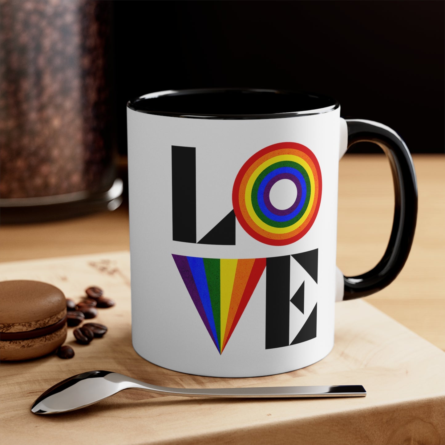 LOVE Rainbow Pride Love Mug 11oz Coffee Mug