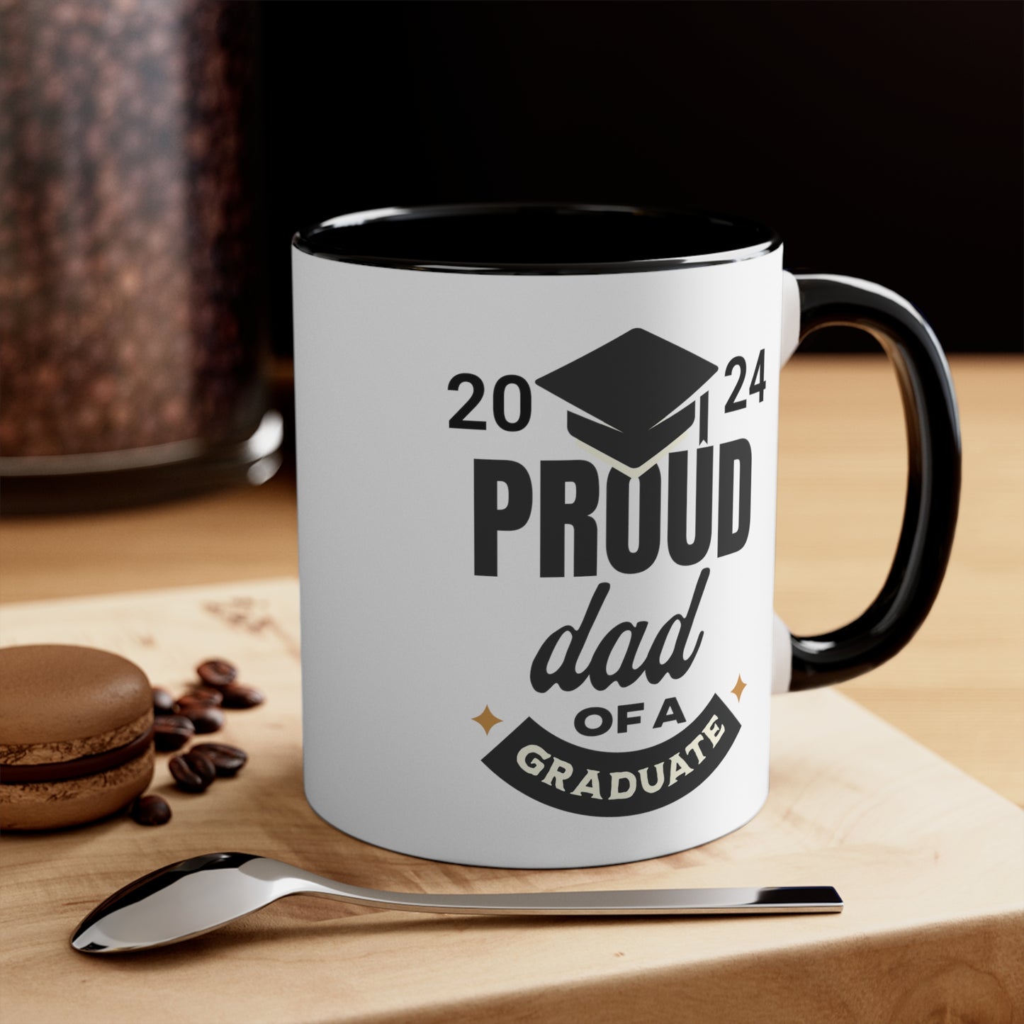 Proud Dad of a Graduate Accent Coffee Mug, 11oz