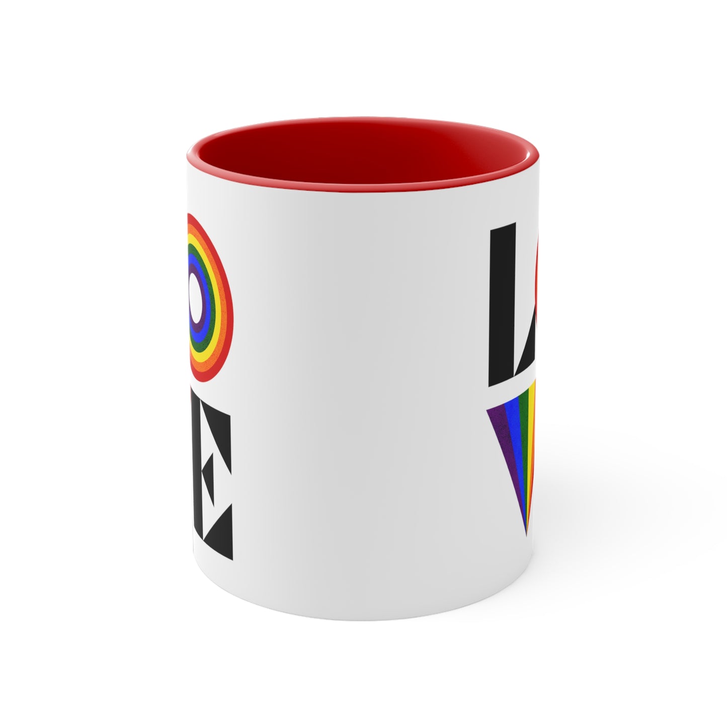 LOVE Rainbow Pride Love Mug 11oz Coffee Mug