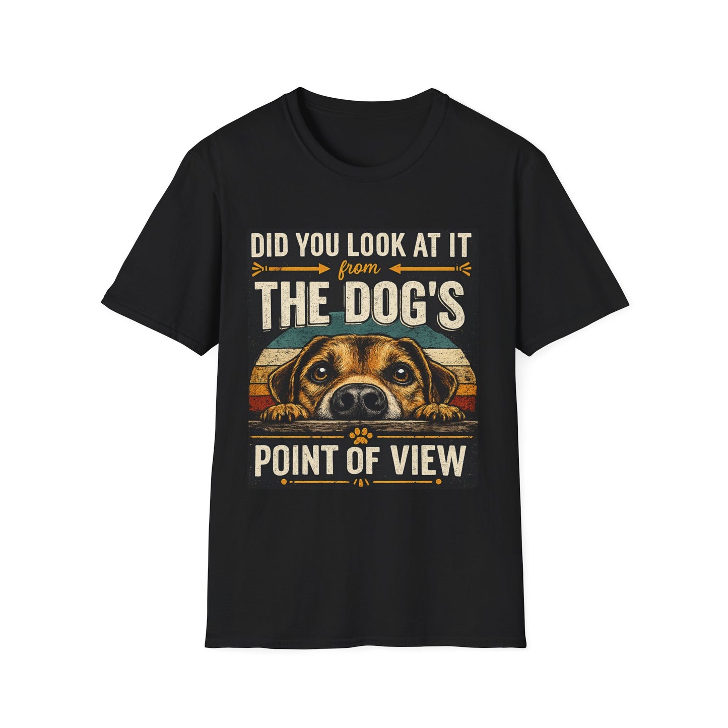 Dog’s Point of View T-Shirt – Cute Retro Puppy Graphic Tee
