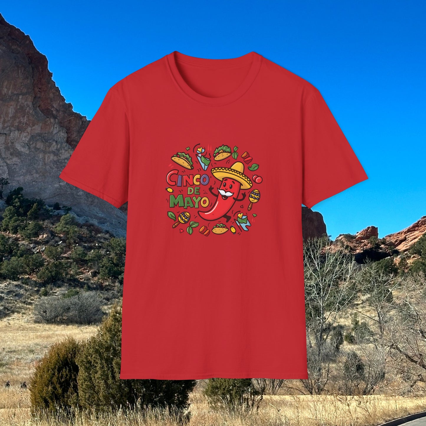 Cinco De Mayo T-shirt Men's Cinco De Mayo T-shirt Women's Cinco de Mayo T-shirt Softstyle T-Shirt