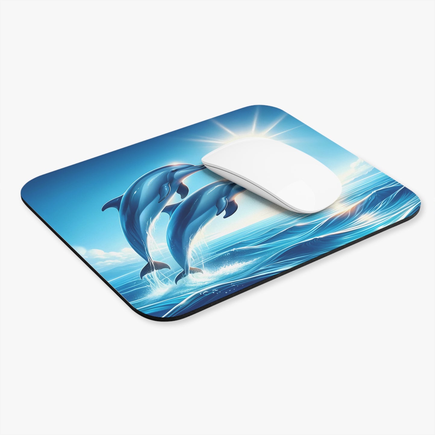 Dolphins in the Sea Mouse Pad (Rectangle)