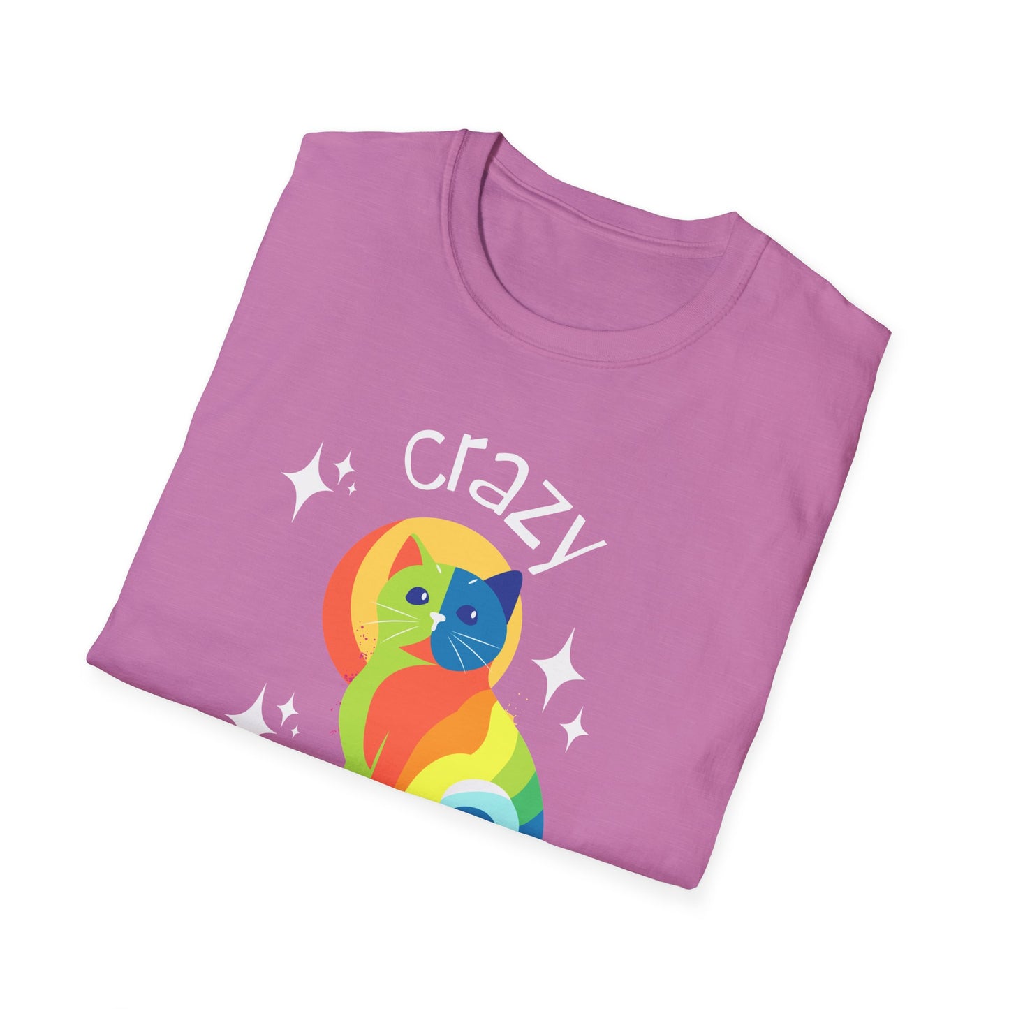 Crazy Cat Lady t-shirt Cat T-shirt Funny Cat T-shirt Gifts for Mom Unisex Softstyle T-Shirt