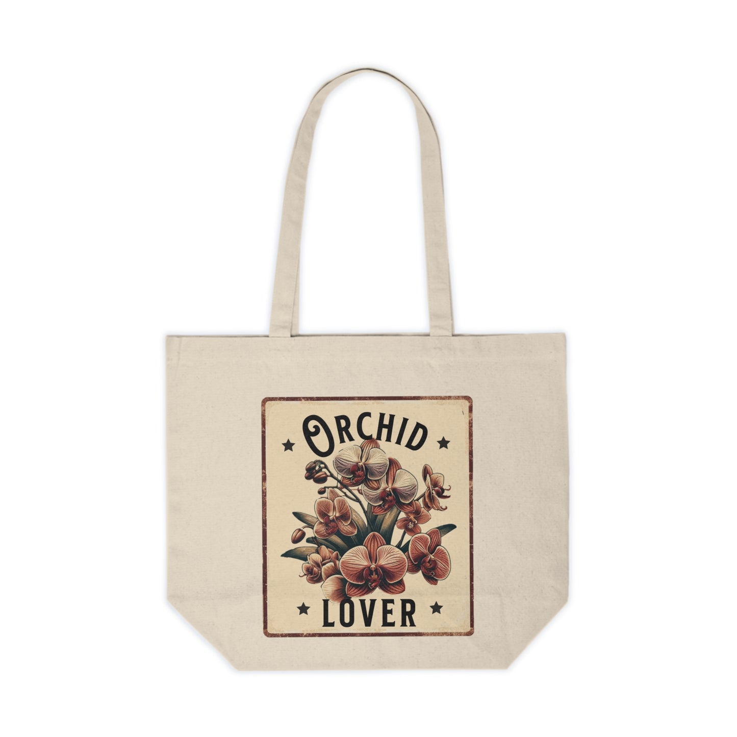 Orchid Plant Lover Canvas Shopping Tote Plant Tote Violet tote