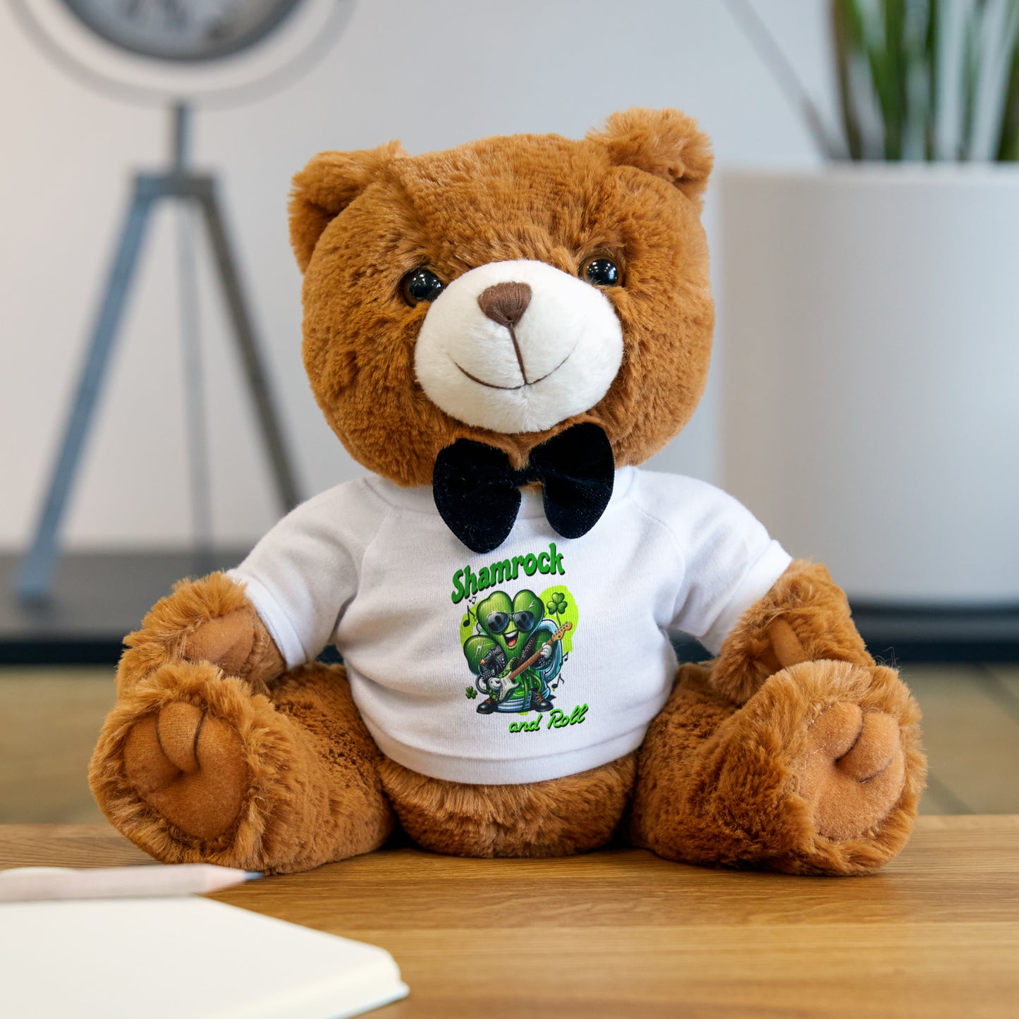 Shamrock & Roll St Patricks Teddy Bear with T-Shirt