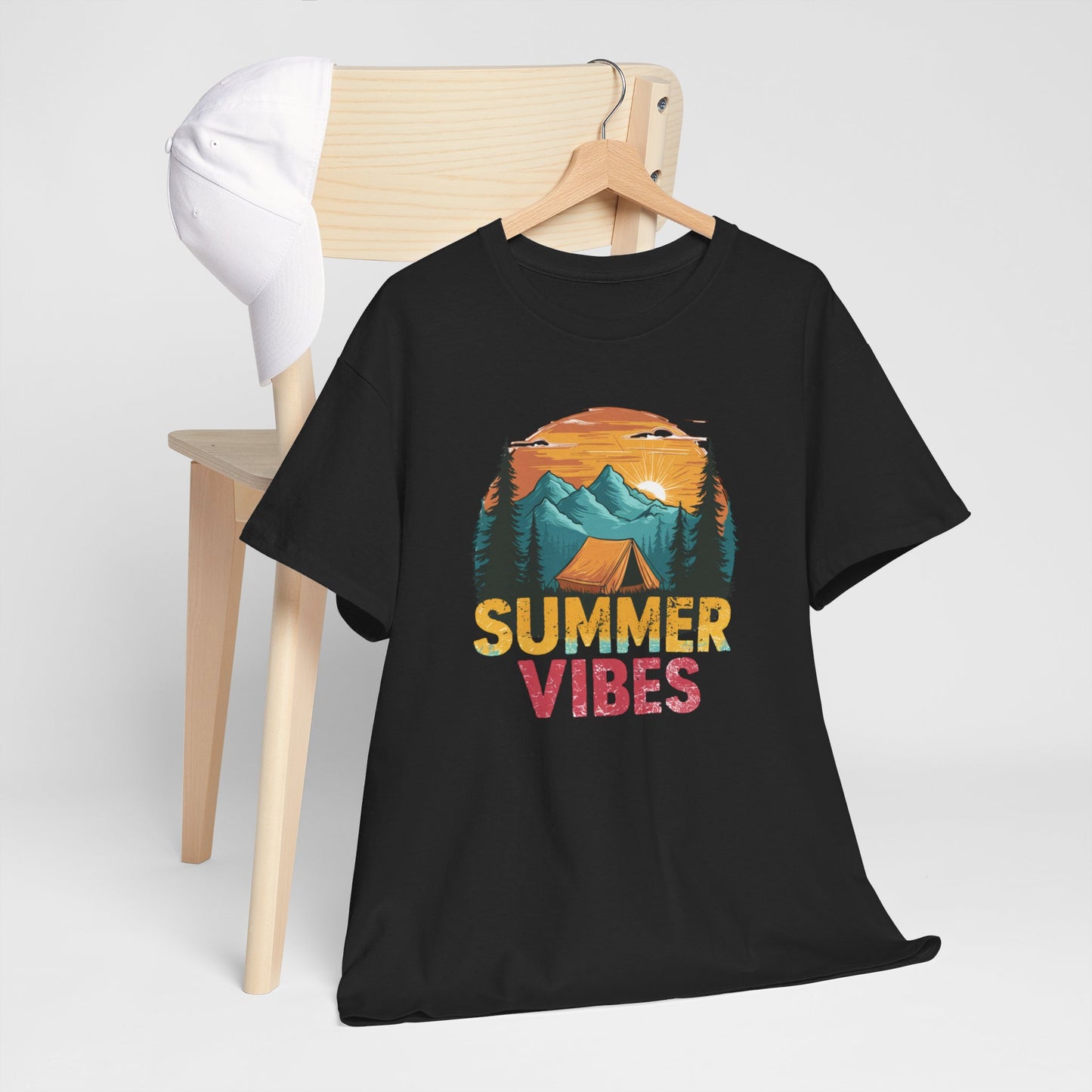 Camping T-shirt, Summer Vibes Tshirt, Outdoor Adventure Tee, Hiking T-shirt, nature enthusiast, Summer Camping shirt