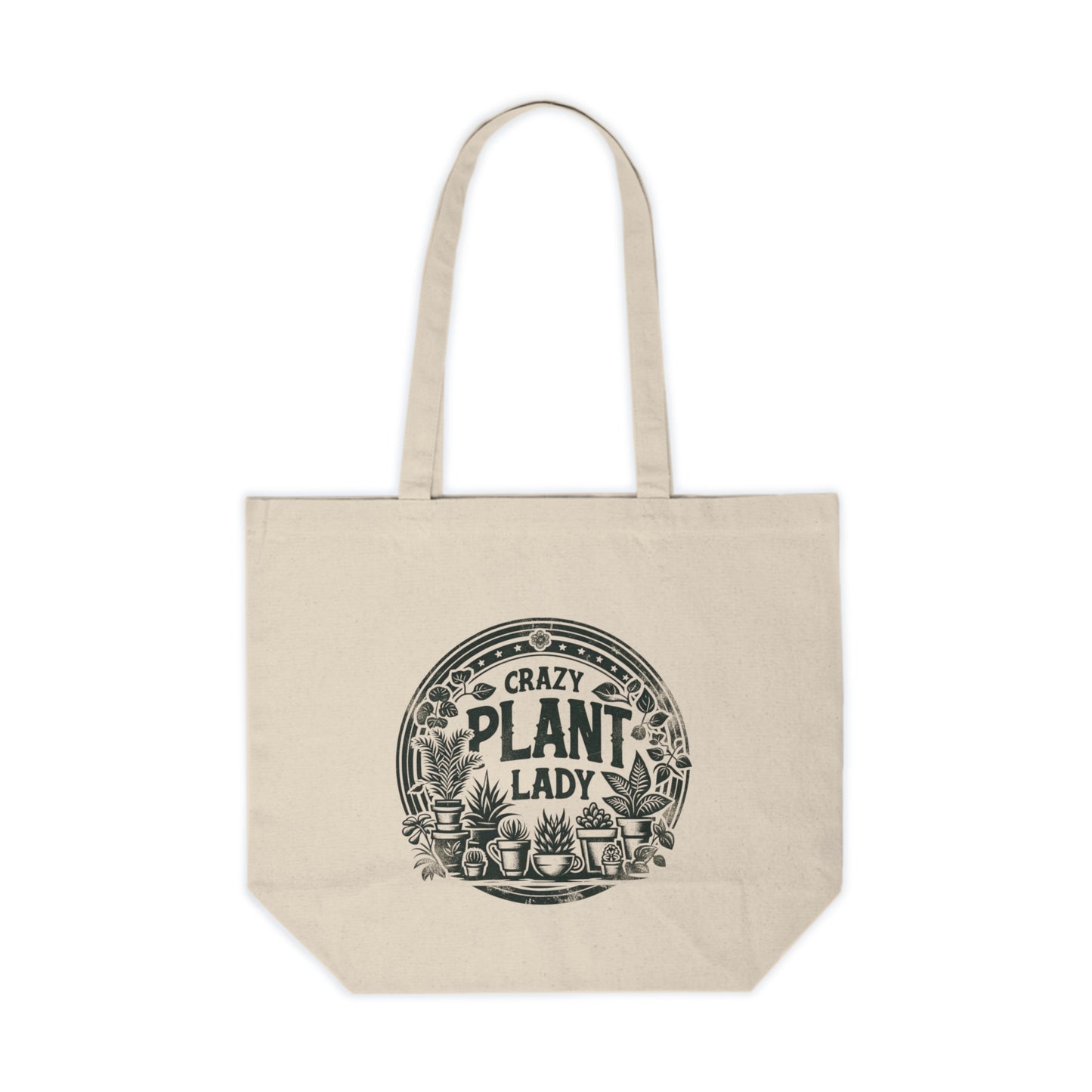 Crazy Plant Lady Plant Lover Canvas Shopping Tote Plant Tote Violet tote