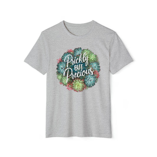 Prickly But Precious Succulent Unisex Recycled Organic T-Shirt