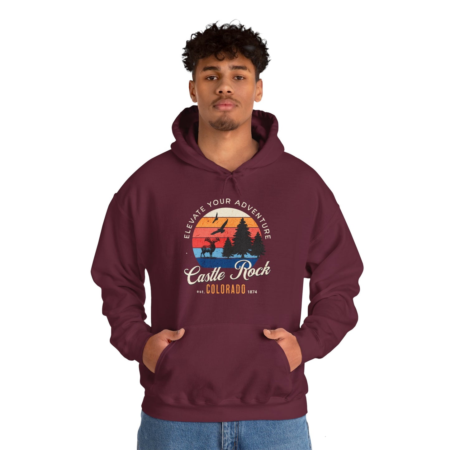 Castle Rock Colorado Unisex Heavy Blend™ Hooded Sweatshirt