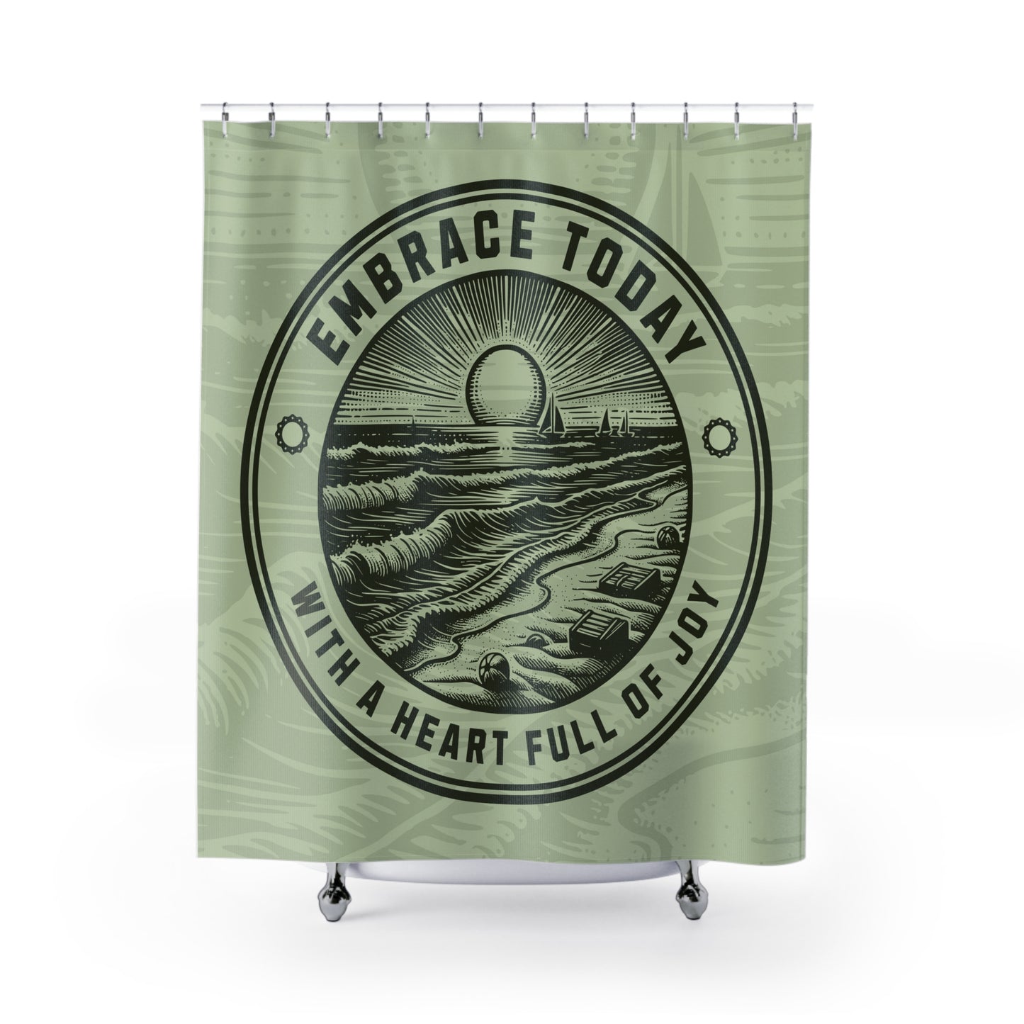 Embrace Today Shower Curtain 71 x 74"