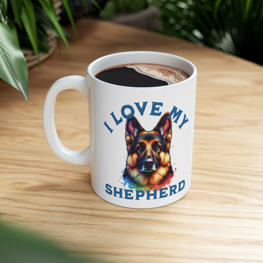 German Shepherd Coffee Mug German Shepherd Dog Lover Mug Shepherd Mom Gift,  11oz