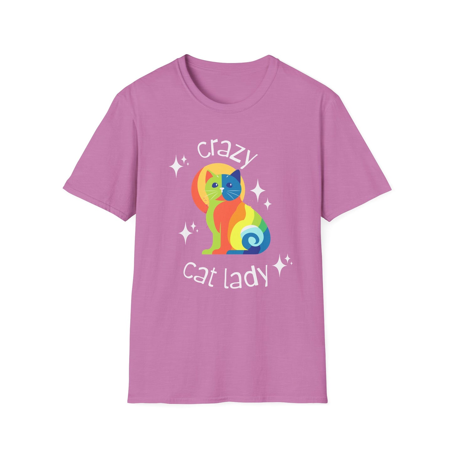 Crazy Cat Lady t-shirt Cat T-shirt Funny Cat T-shirt Gifts for Mom Unisex Softstyle T-Shirt