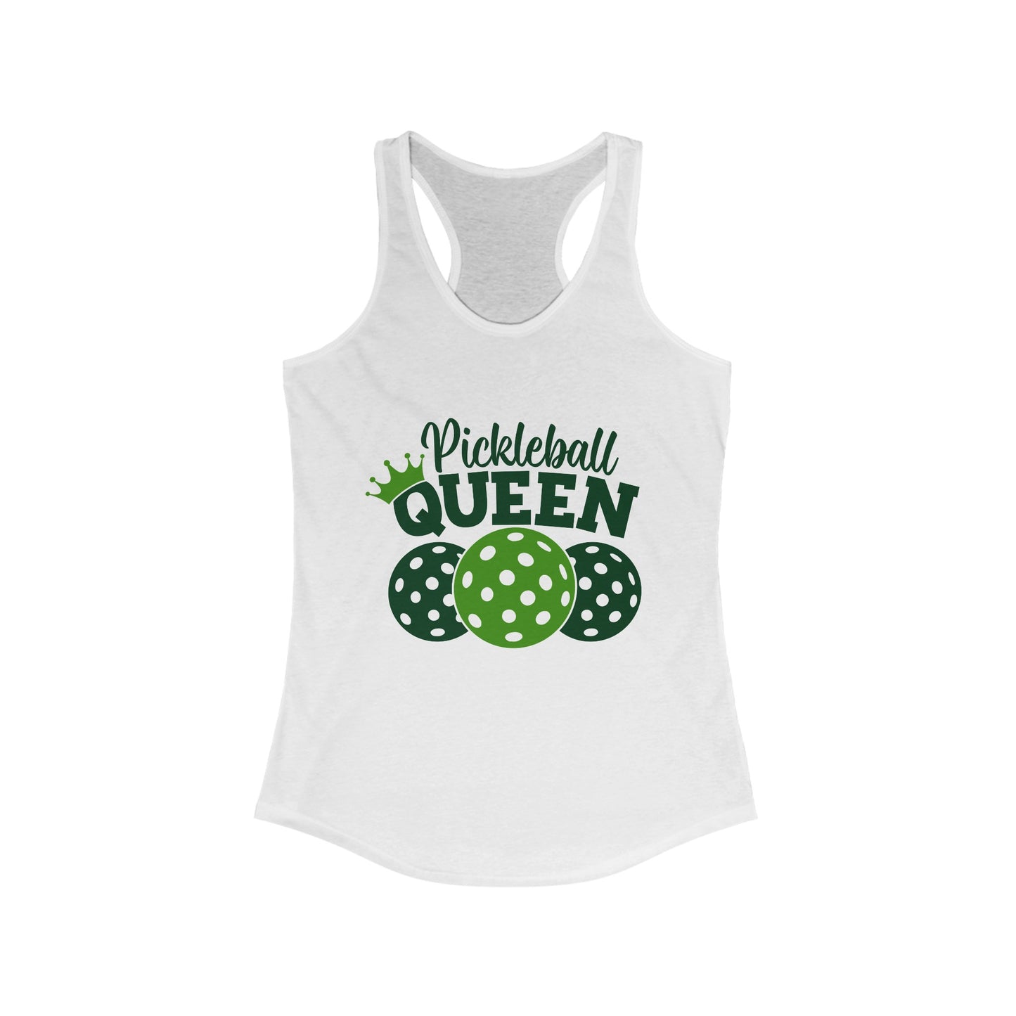 Pickleball Queen Women's Ideal Racerback Tank Pickleball Tanktop Queen Pickleball