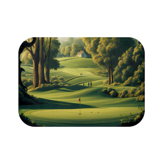 Golf Themed Bath Mat 17 x 24" – Perfect Bathroom Decor for Golf Enthusiasts