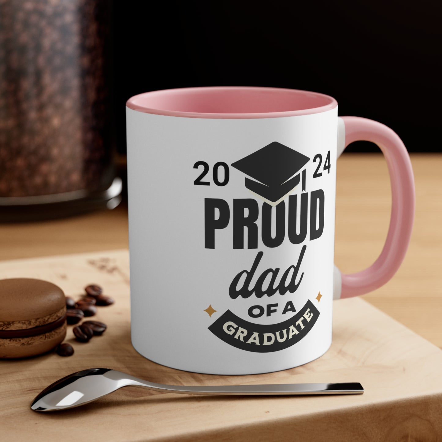 Proud Dad of a Graduate Accent Coffee Mug, 11oz