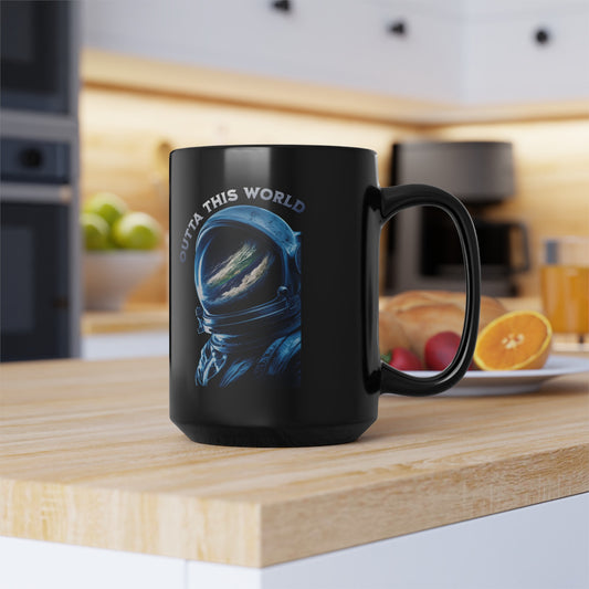 15oz Astronaut Coffee Mug, Space-themed Mug, Galaxy Coffee Cup, Astronaut Graphic Mug, Outer Space Mug, NASA Mug, Space Force Mug