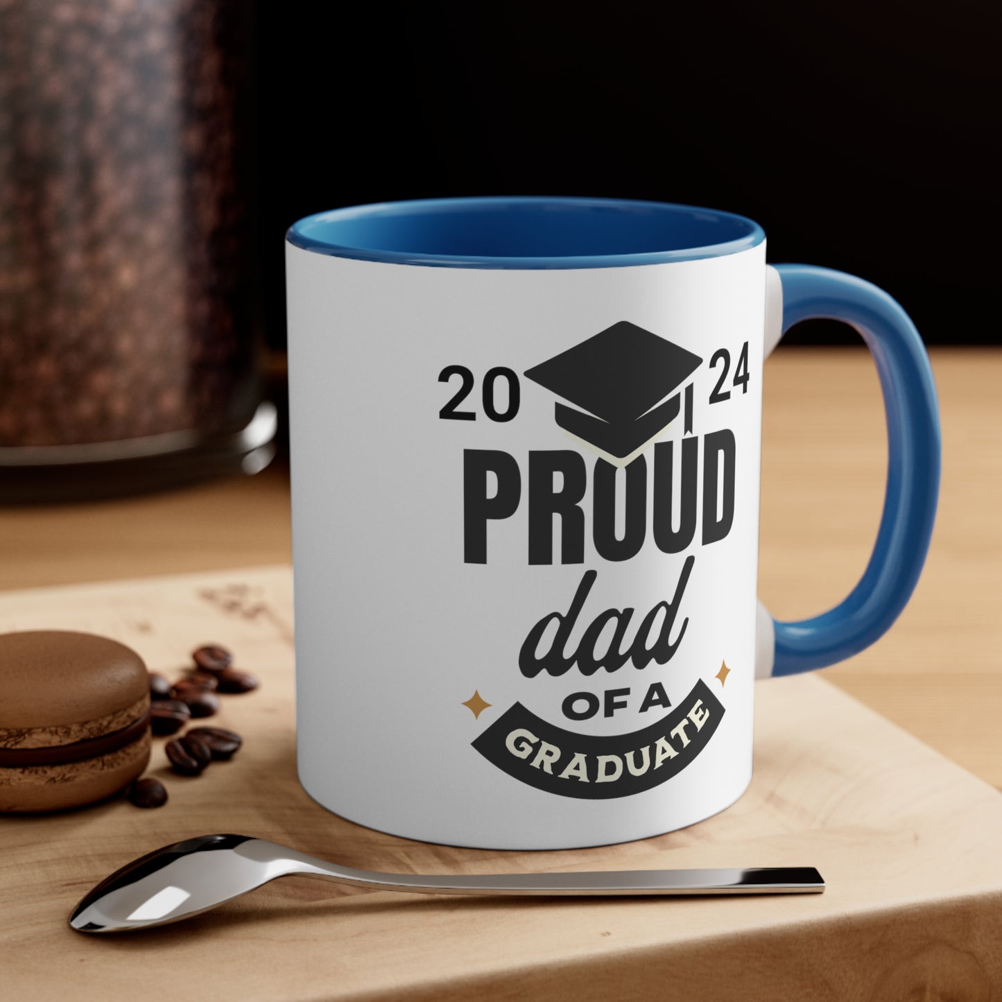 Proud Dad of a Graduate Accent Coffee Mug, 11oz