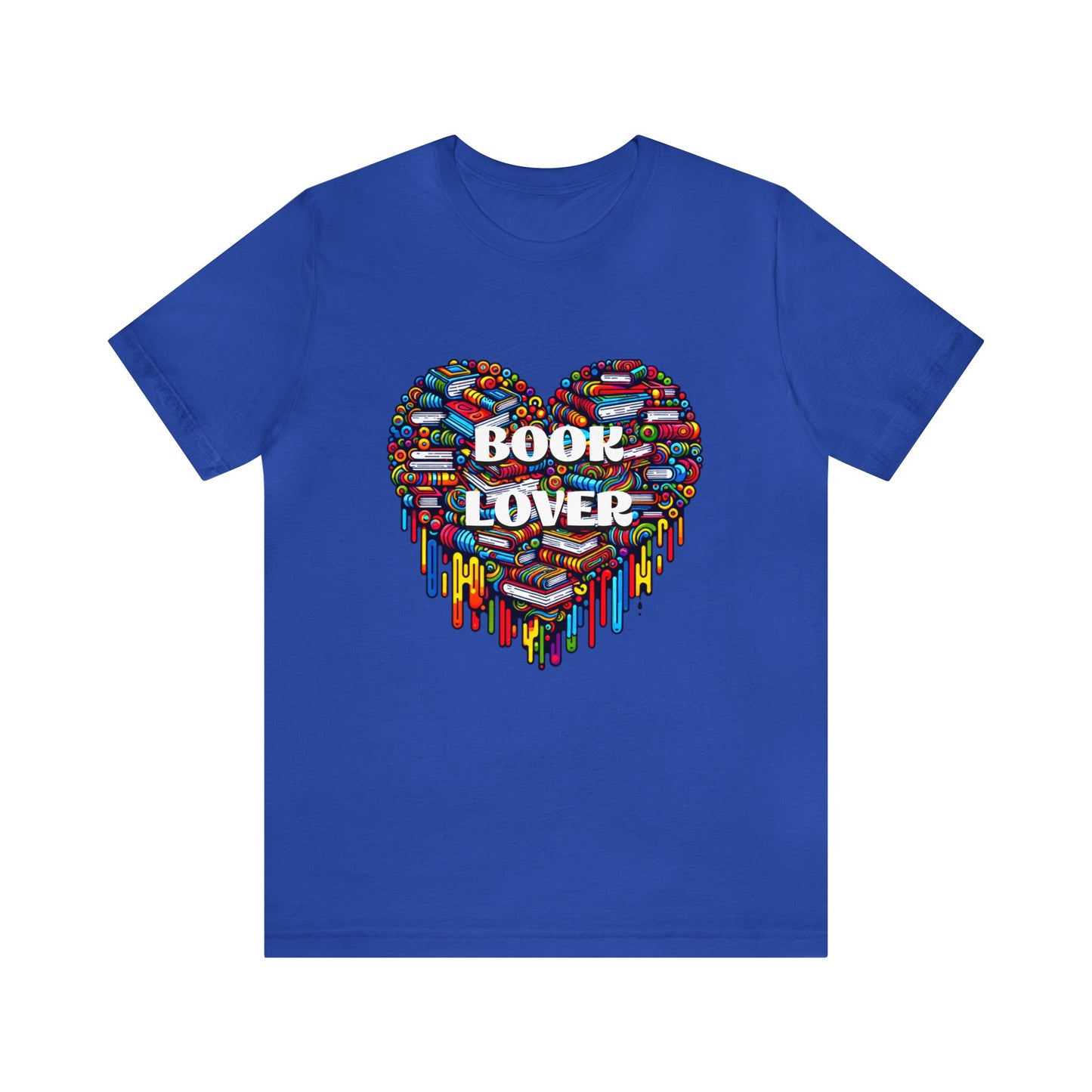 Book Lover Heart Unisex Jersey Short Sleeve Tee